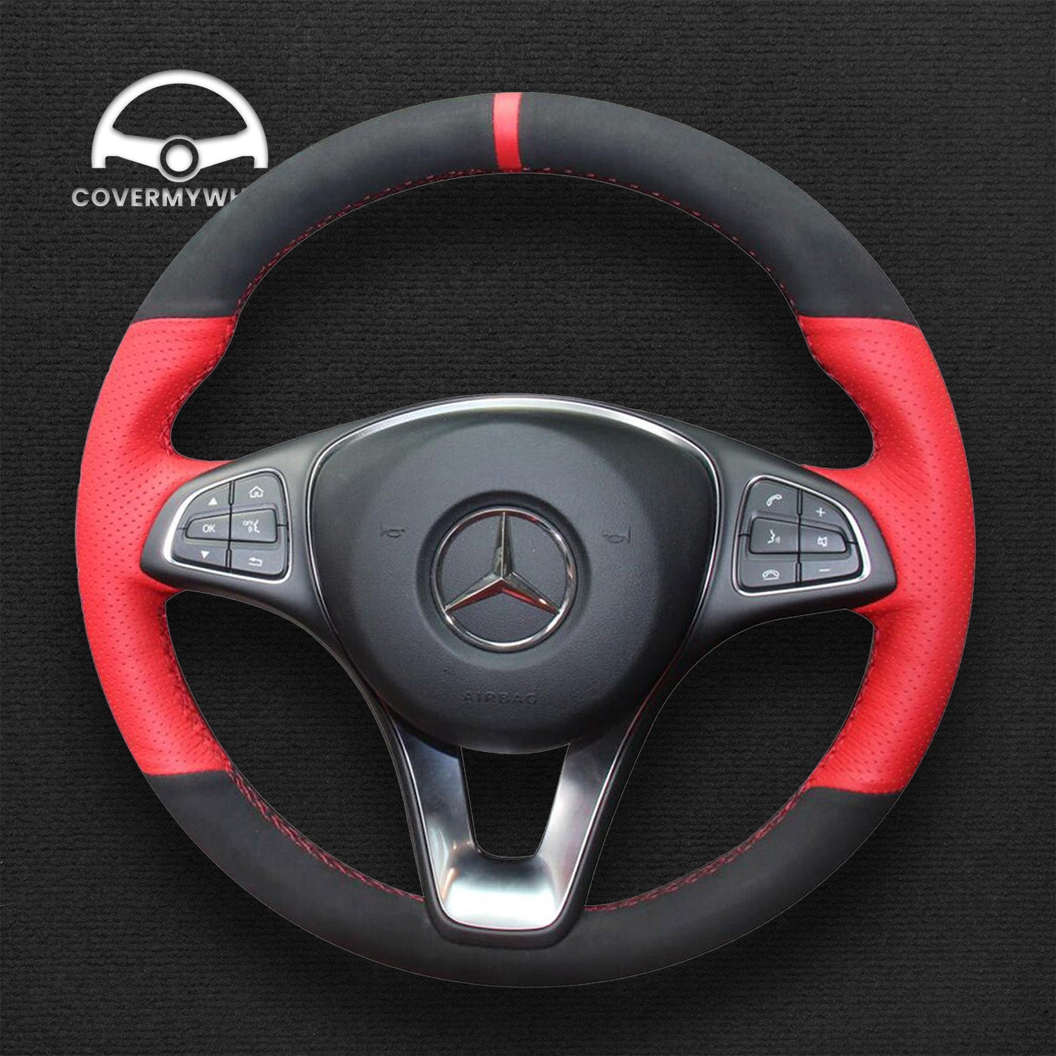 Steering Wheel Cover for Mercedes C-Class CLA-Class CLS-Class Cover My Wheel