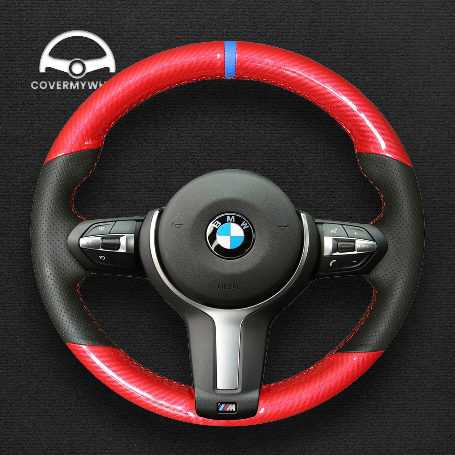 Steering Wheel Cover for BMW F22 F23 F30 F32 F34 F10 F80 F82 F87 F07 X3 X4 X5 X6 Cover My Wheel