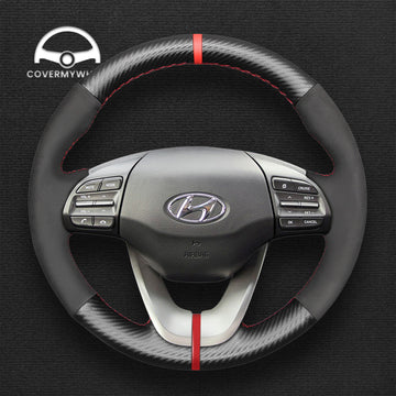 Steering Wheel Cover for Hyundai Elantra (GT) 2019-2020 Veloster 2019-2021  i30 2017-2020