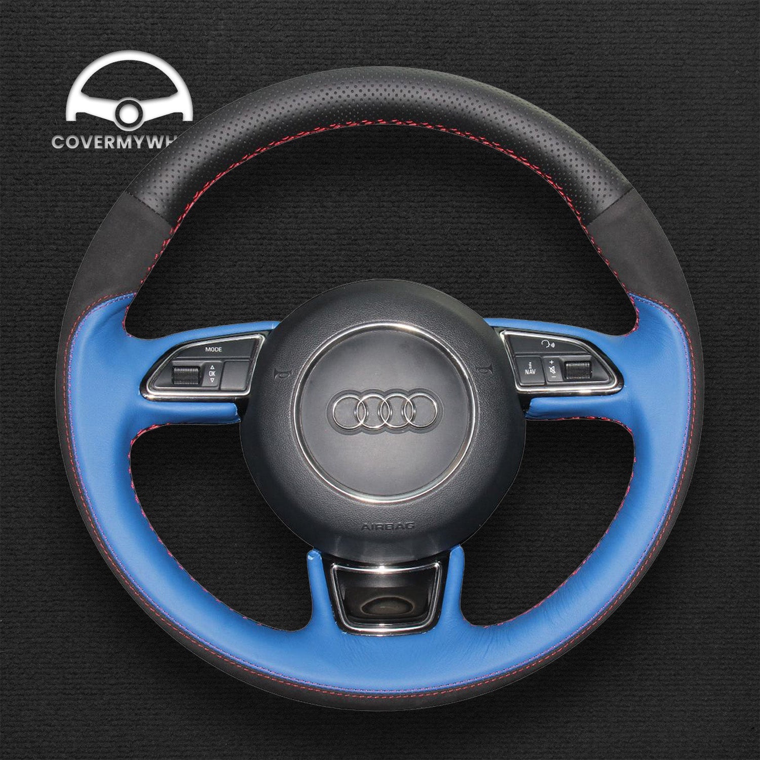 Steering Wheel Cover for Audi 8X 8V B8 8T C7 G8 D4 8U 8R Cover My Wheel