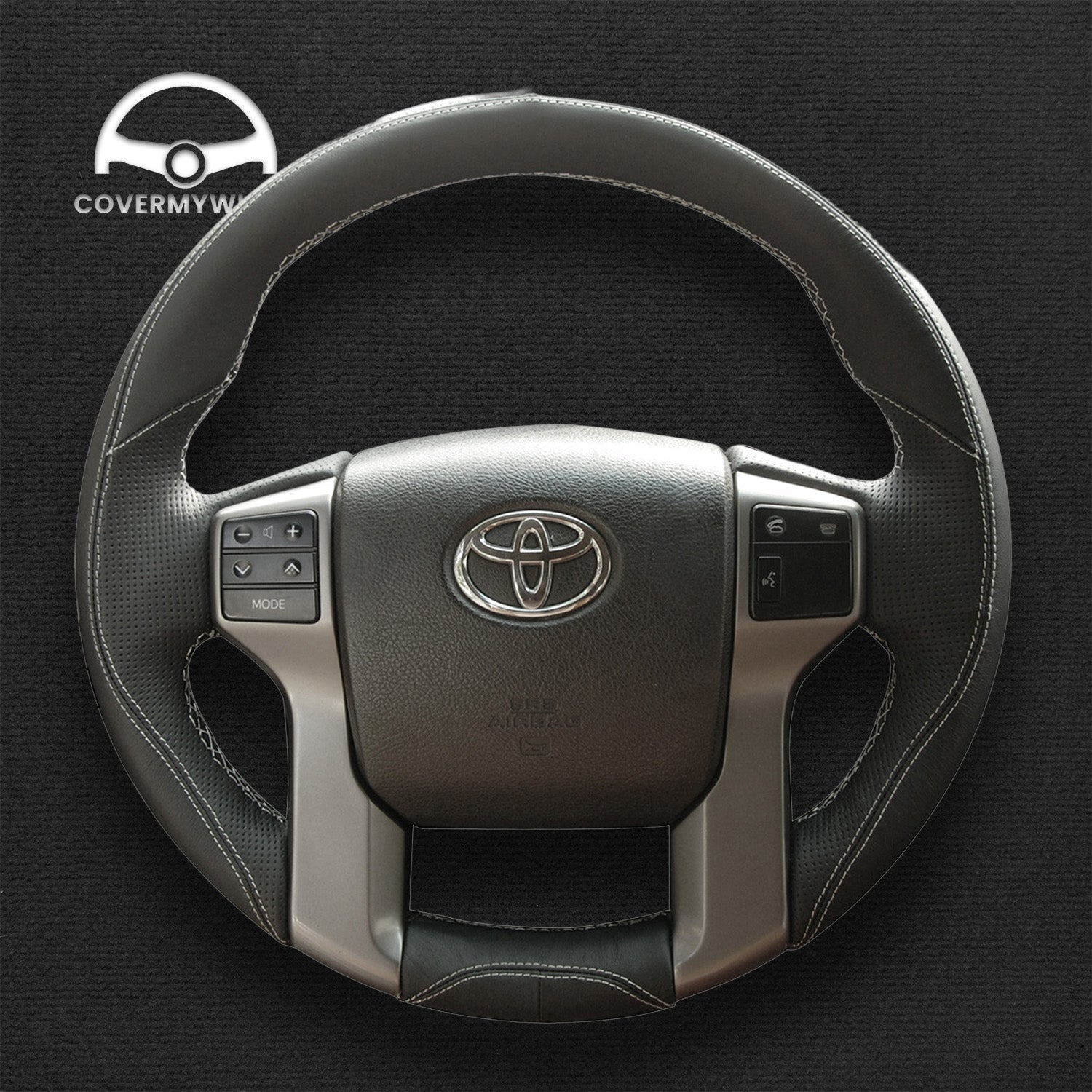 Steering Wheel Cover for Toyota Land Cruiser Prado Land Cruiser Tacoma Tundra Sequoia 2009-2020 Cover My Wheel