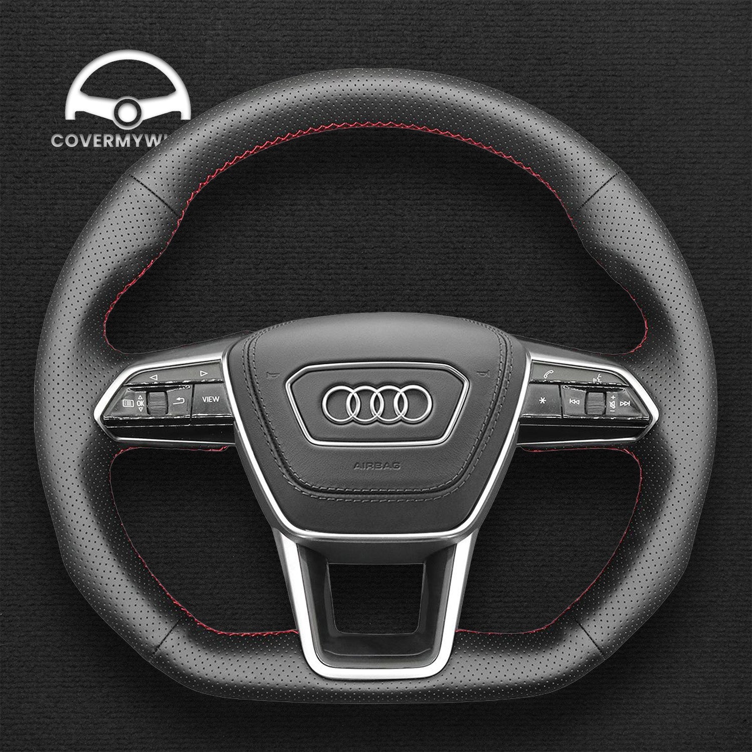 Steering Wheel Cover for Audi A6 S6 RS6 A7 S7 RS7 RS E-Tron Cover My Wheel