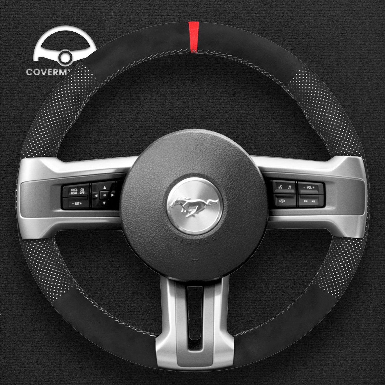 Steering Wheel Cover for Ford Mustang 2009-2014 Cover My Wheel