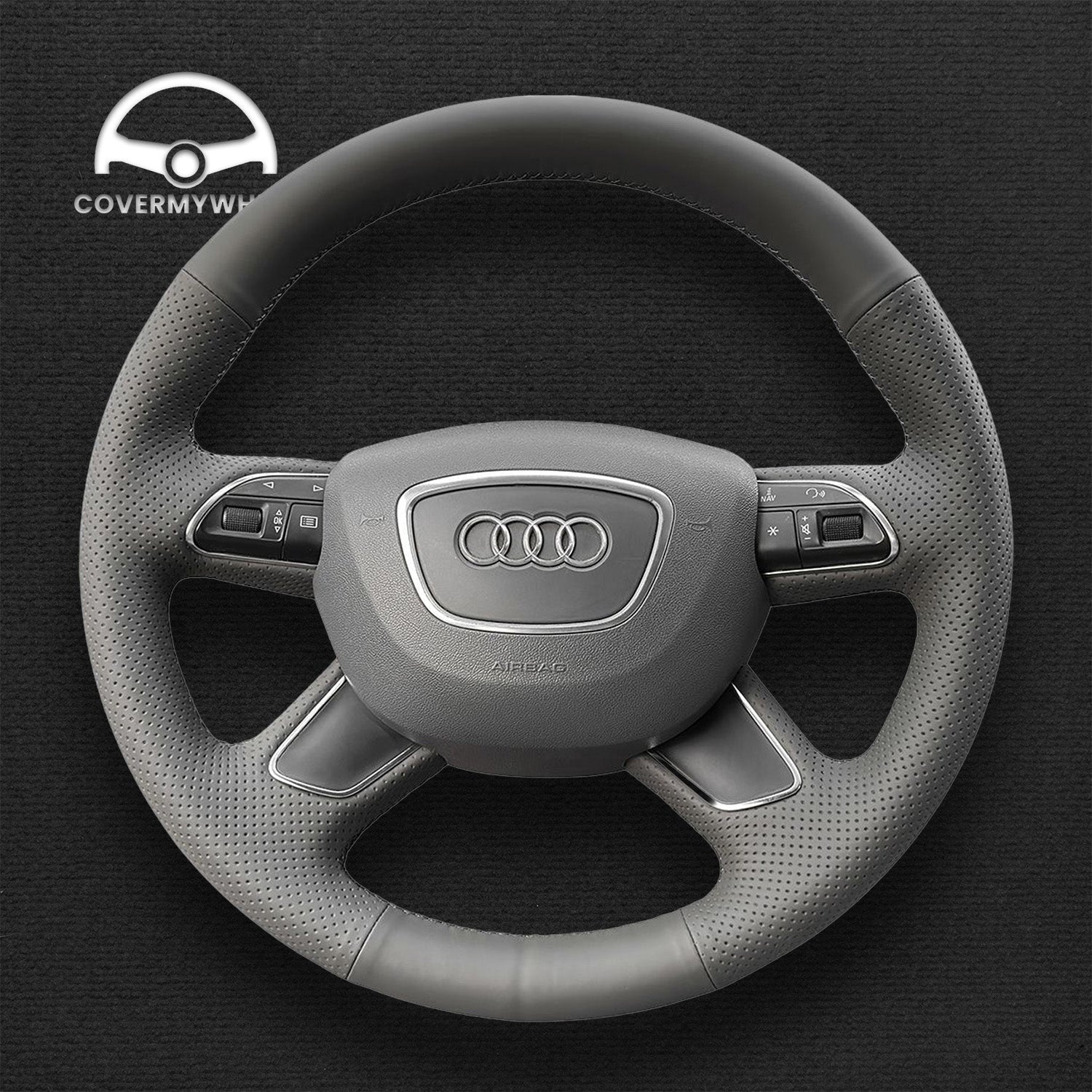 Steering Wheel Cover for Audi 8V B8 C7 G8 D4 8U 8R 4L Cover My Wheel