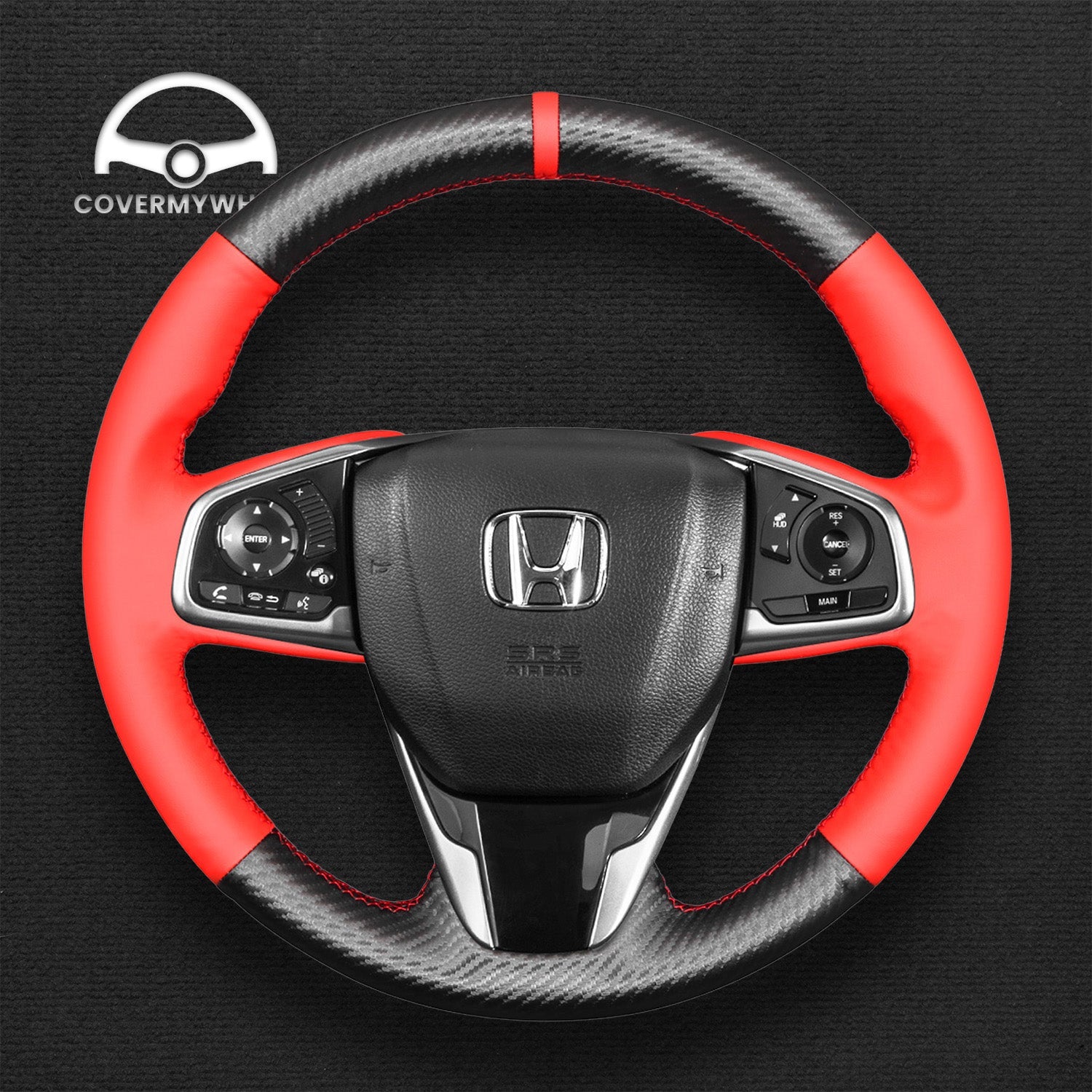 Steering Wheel Cover for Honda Civic 10 CRV CR-V Clarity 2016-2021 Cover My Wheel