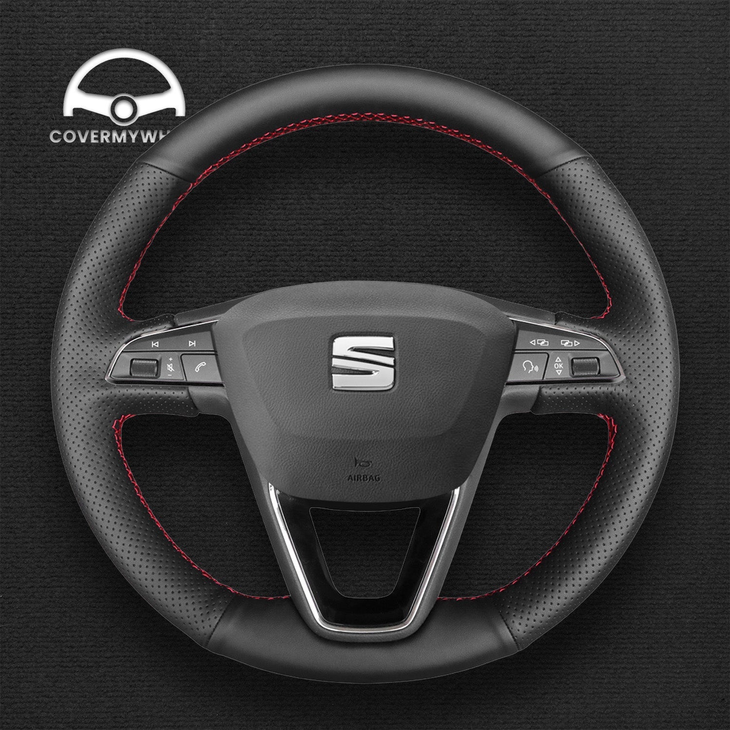Steering Wheel Cover for SEAT Leon Toledo Arona 2013–2020 Cover My Wheel