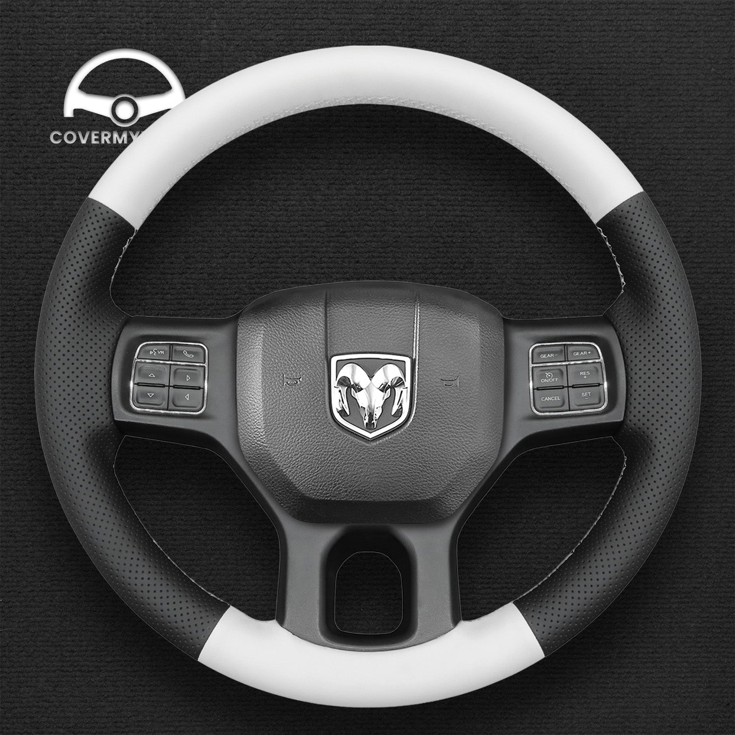 Steering Wheel Cover for Dodge Ram 1500 3500 2013-2018 Cover My Wheel