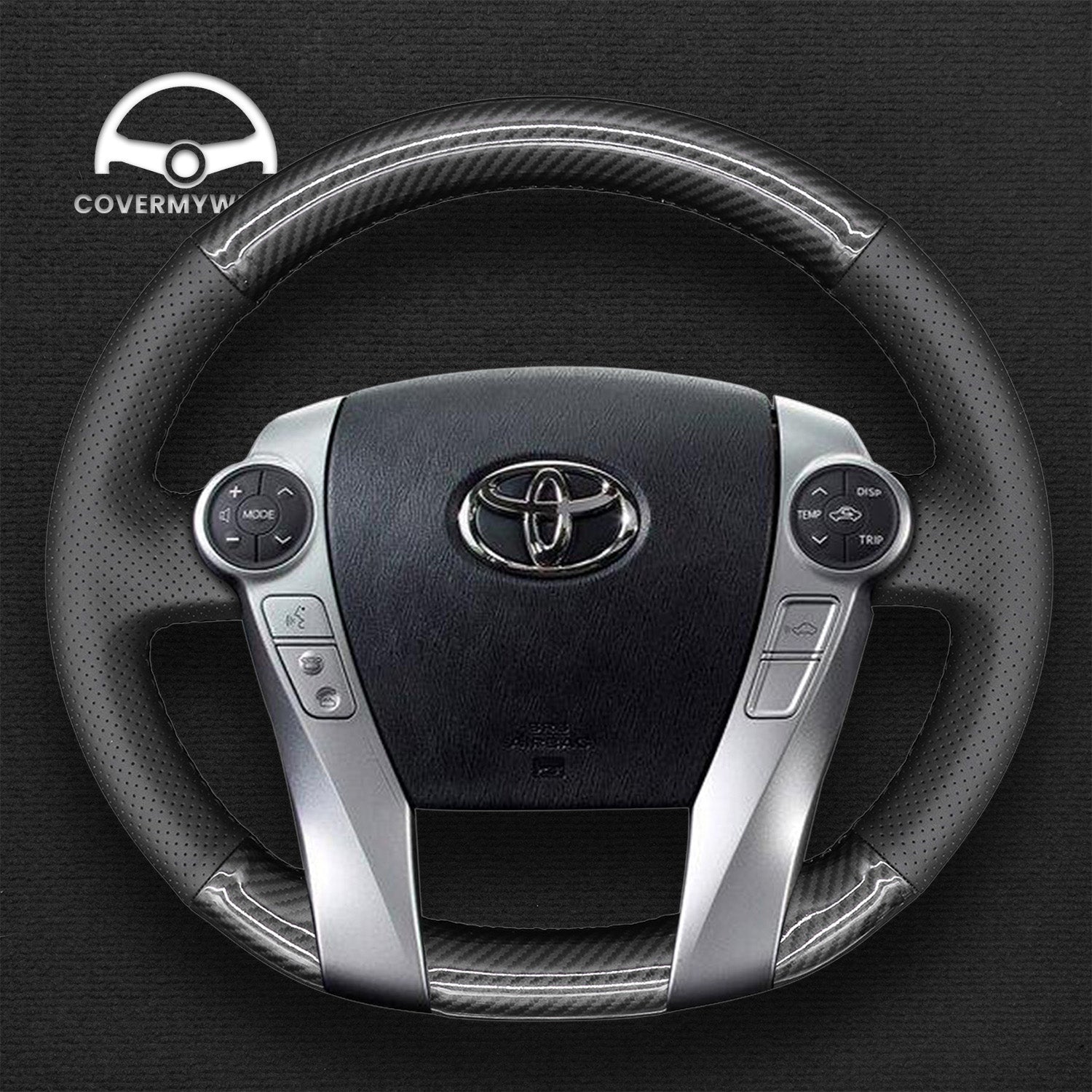Steering Wheel Cover for Toyota Prius Prius+ Prius C Prius V Aqua 2009-2020 Cover My Wheel