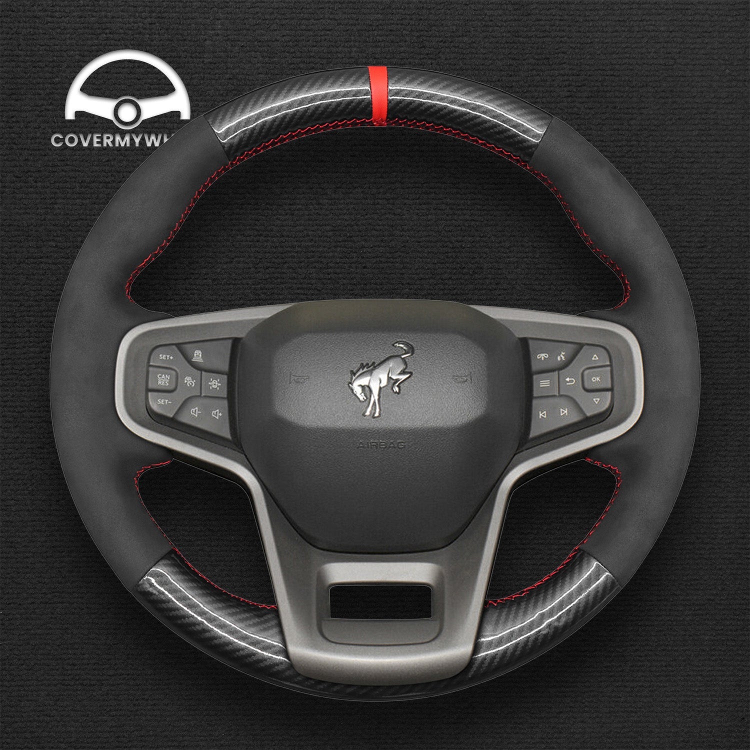 Steering Wheel Cover for Ford Bronco 2021-2024 Cover My Wheel