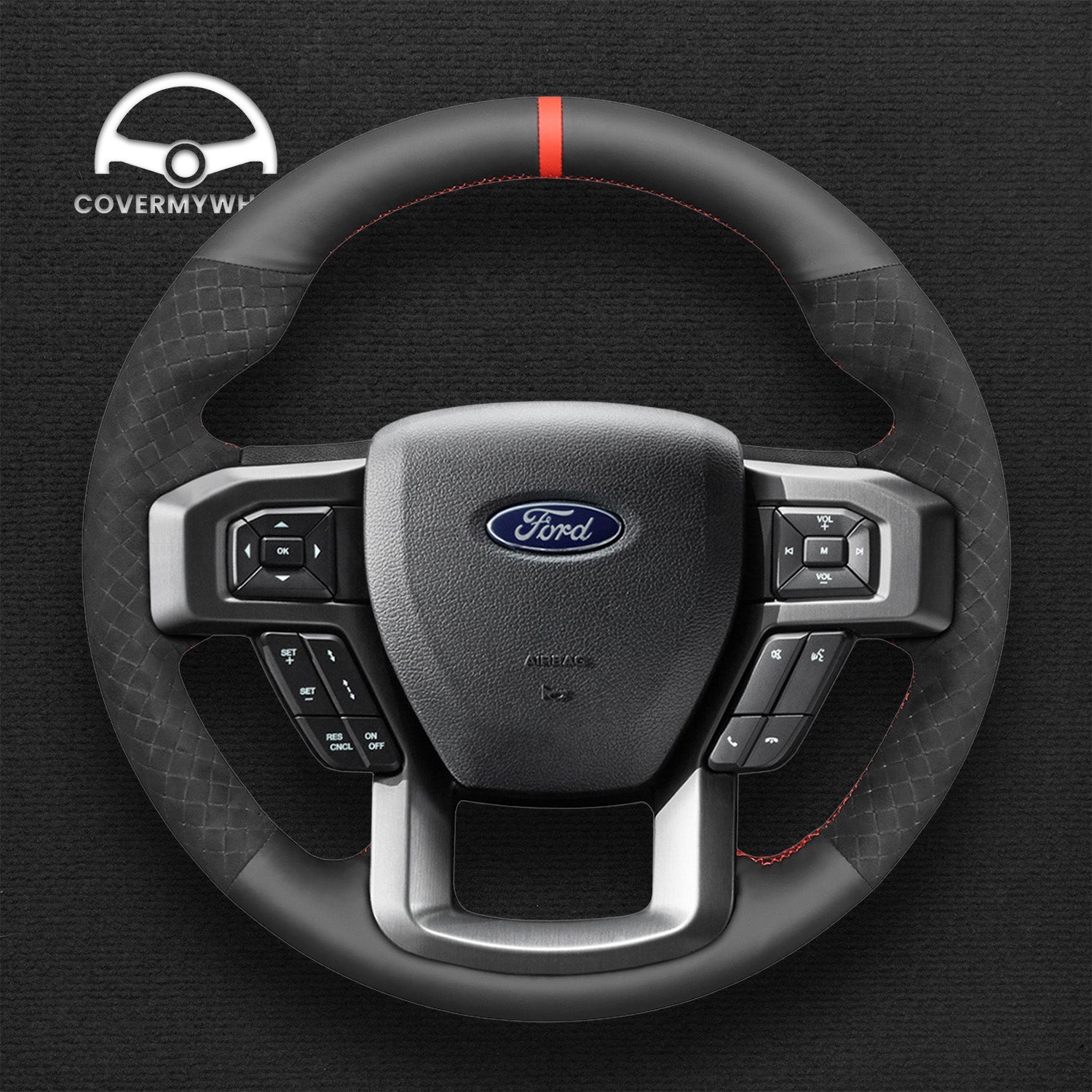Steering Wheel Cover for Ford F-150 F150 Raptor 2015-2021 Cover My Wheel