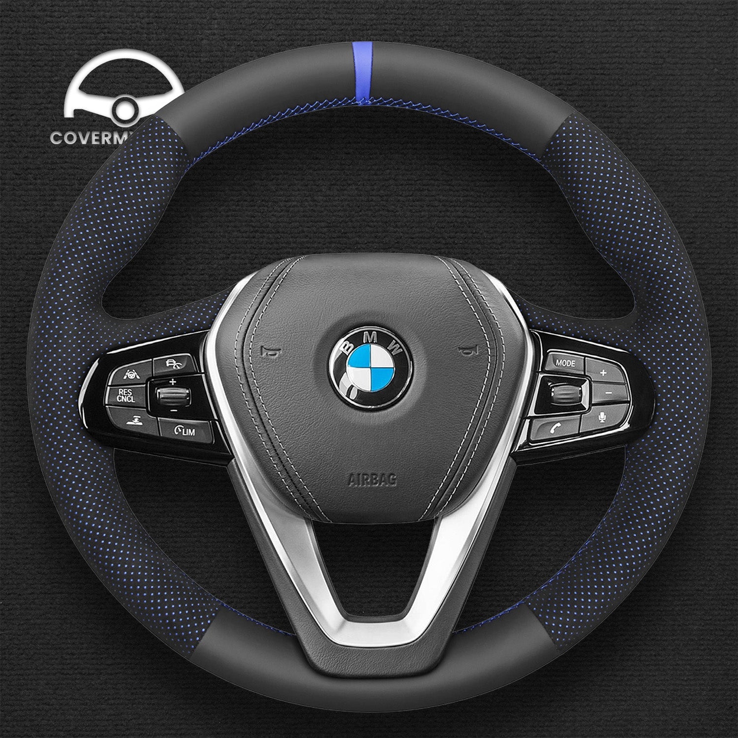 Steering Wheel Cover for BMW 2 Series 3 Series 4 Series 5 Series 6 Series 7 Series 8 Series i4 X3 X4 X5 X6 X7 Z4 Cover My Wheel