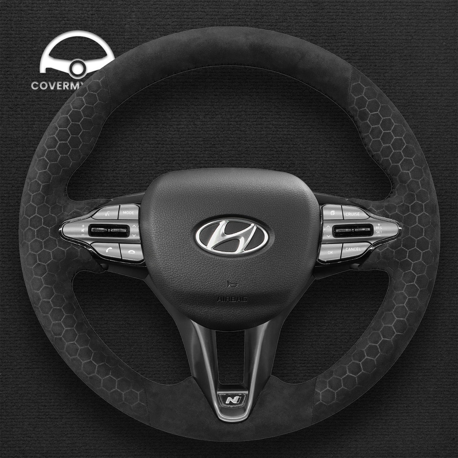 Steering Wheel Cover for Hyundai Veloster N 2019-2021  i30 N 2017-2020 Cover My Wheel