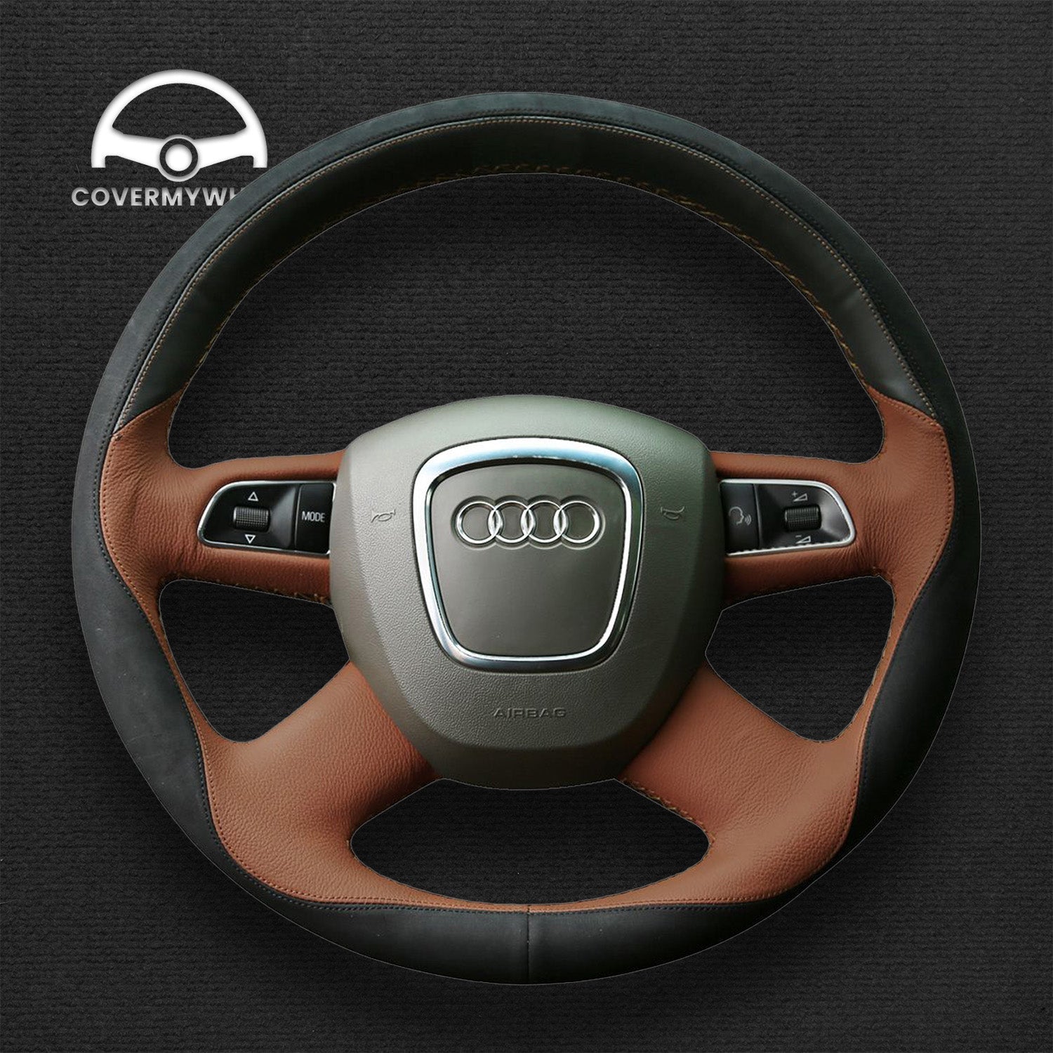 Steering Wheel Cover for Audi 8P B8 B7 8T C6 D3 8R 4L Cover My Wheel