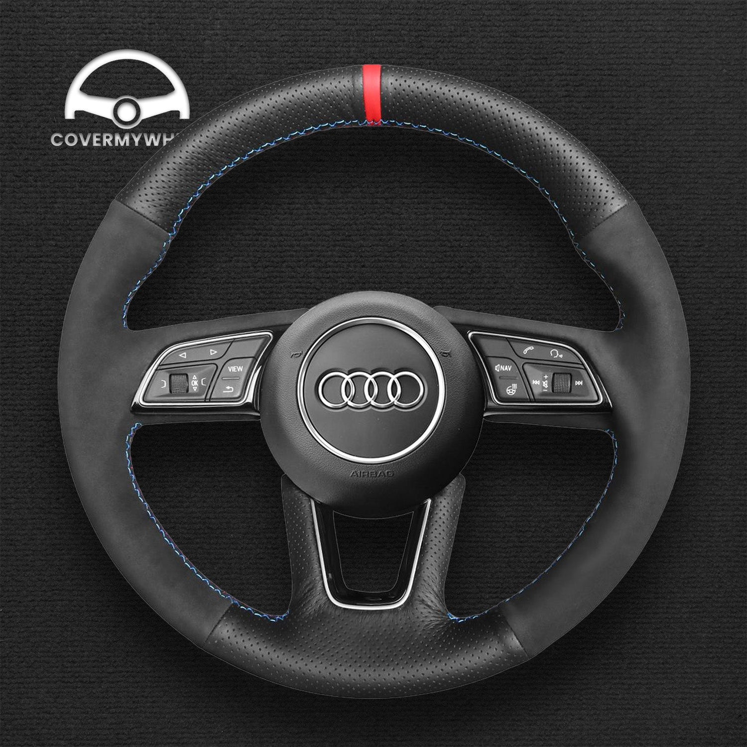 Steering Wheel Cover for Audi A1 A3 A4 A5 S3 S4 S5 RS4 Q2 Cover My Wheel