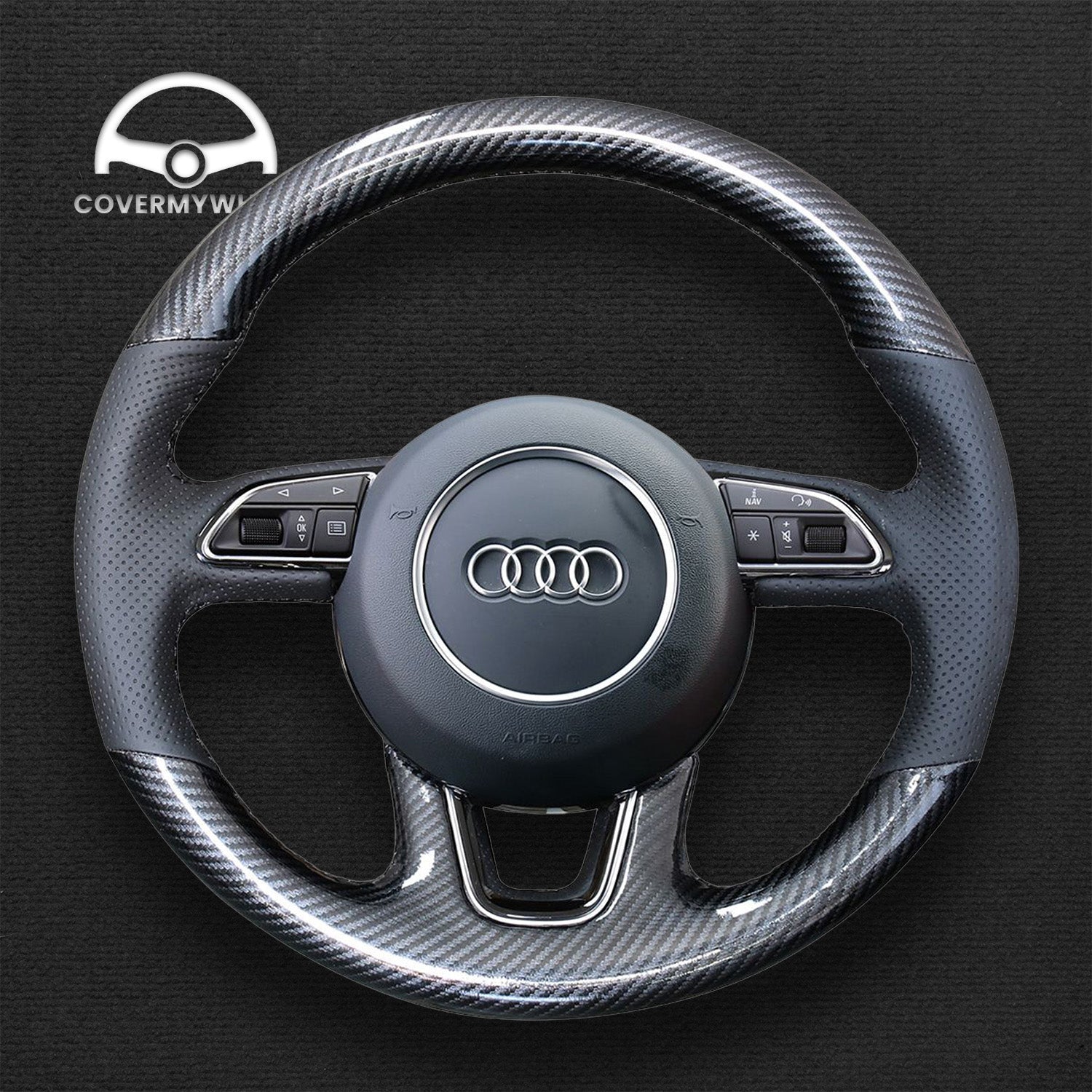 Steering Wheel Cover for Audi Q3 Q5 Q7 Cover My Wheel
