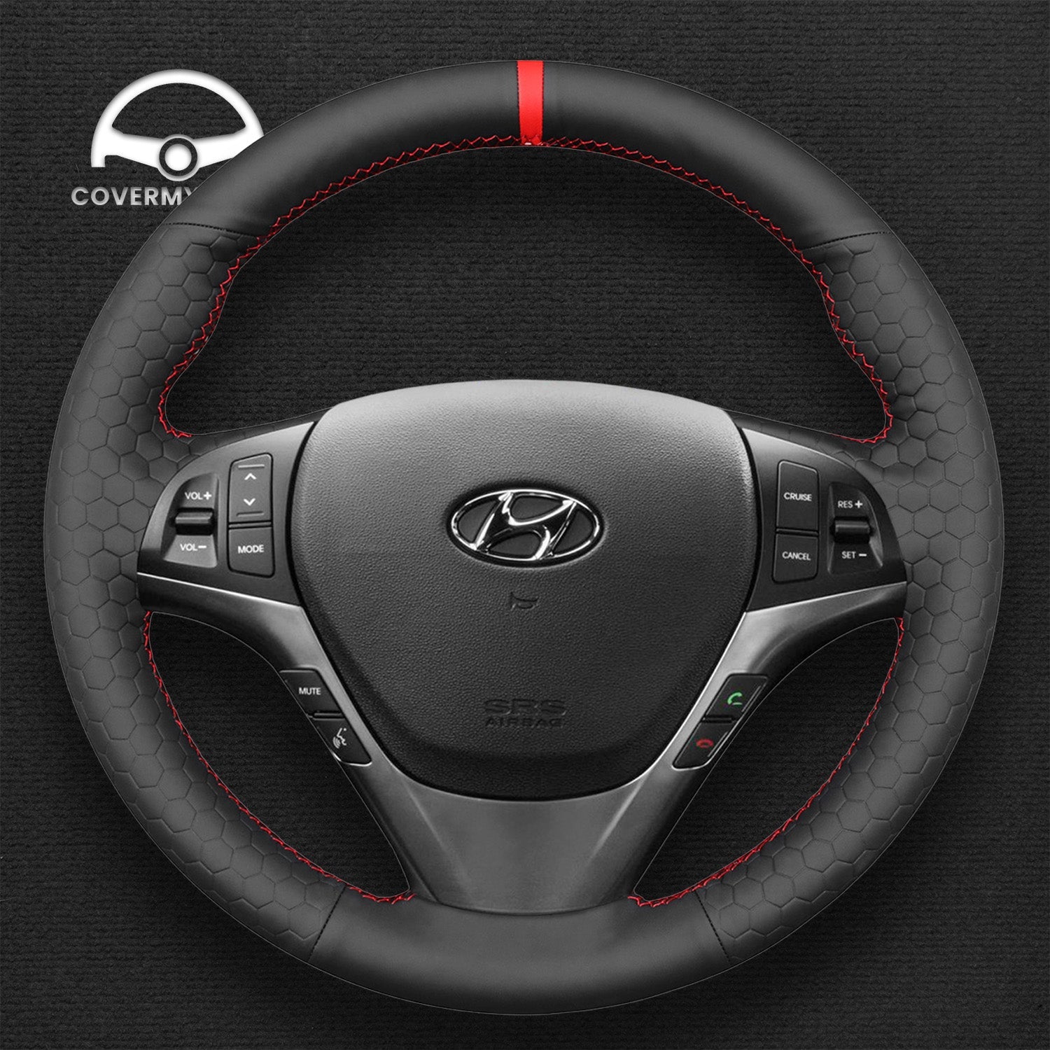 Steering Wheel Cover for Hyundai Genesis Coupe 2010-2016 Cover My Wheel