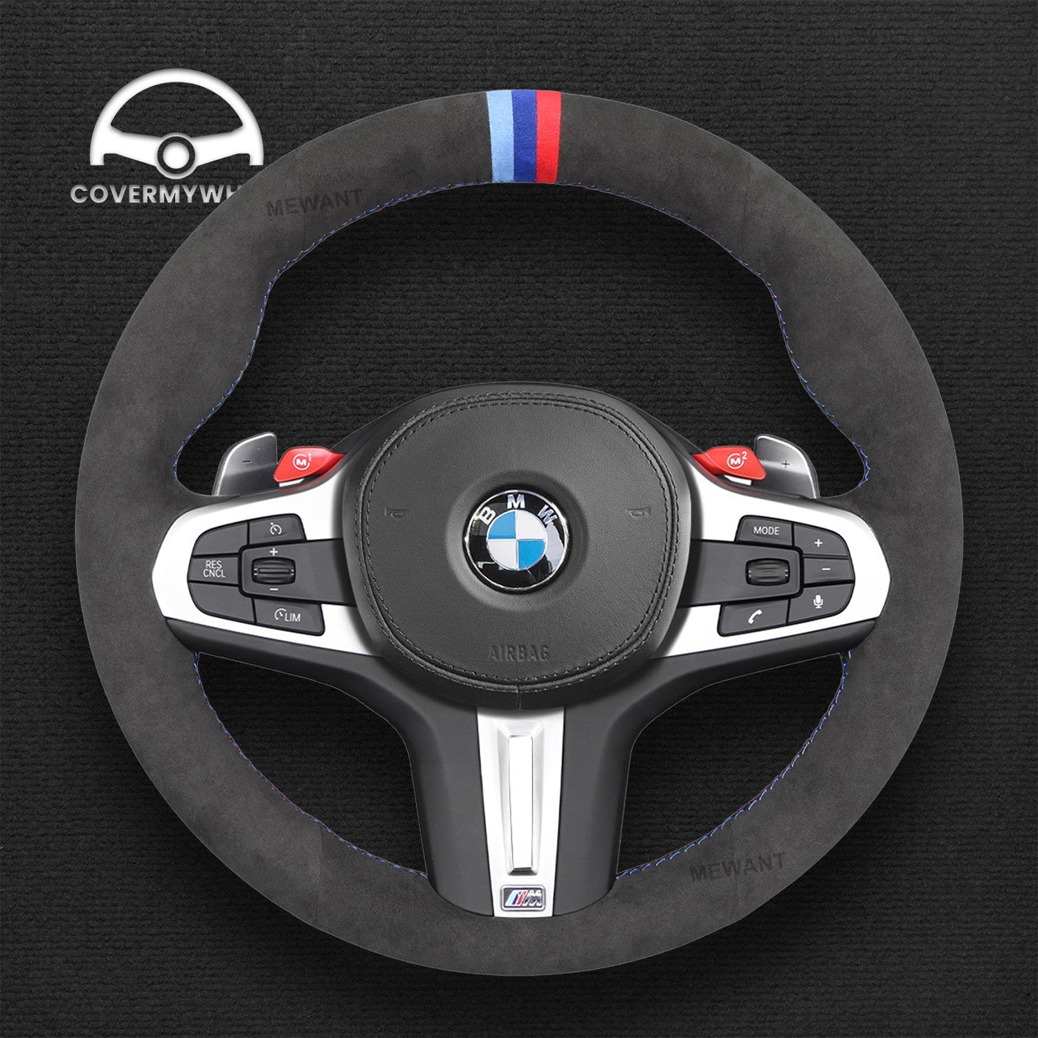 Steering Wheel Cover for BMW M2 M3 M4 M5 M8 X3M X4M X5M X6M XM Cover My Wheel