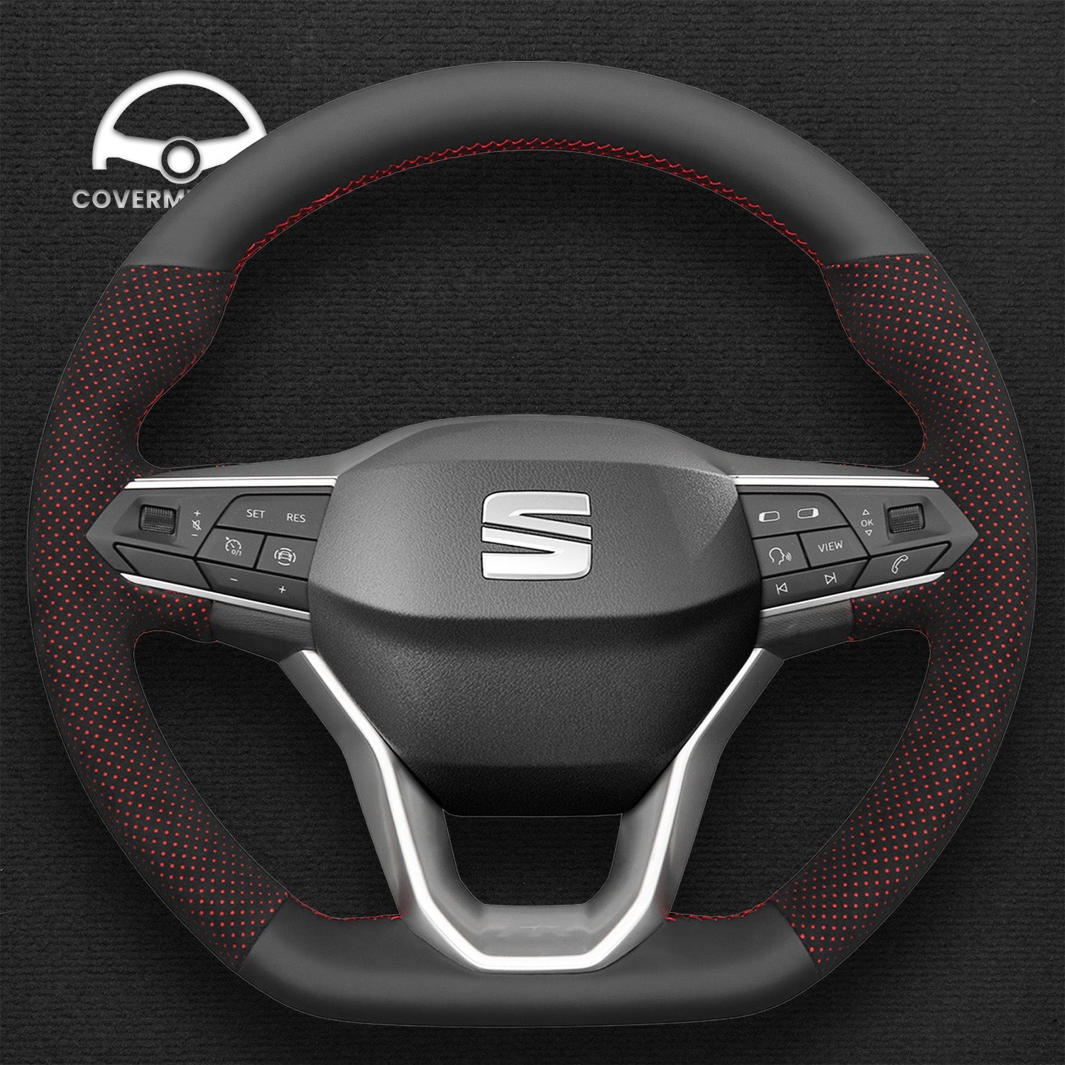 Steering Wheel Cover for SEAT Leon Cupra Leon Ateca Tarraco Formentor 2020–2026 Cover My Wheel