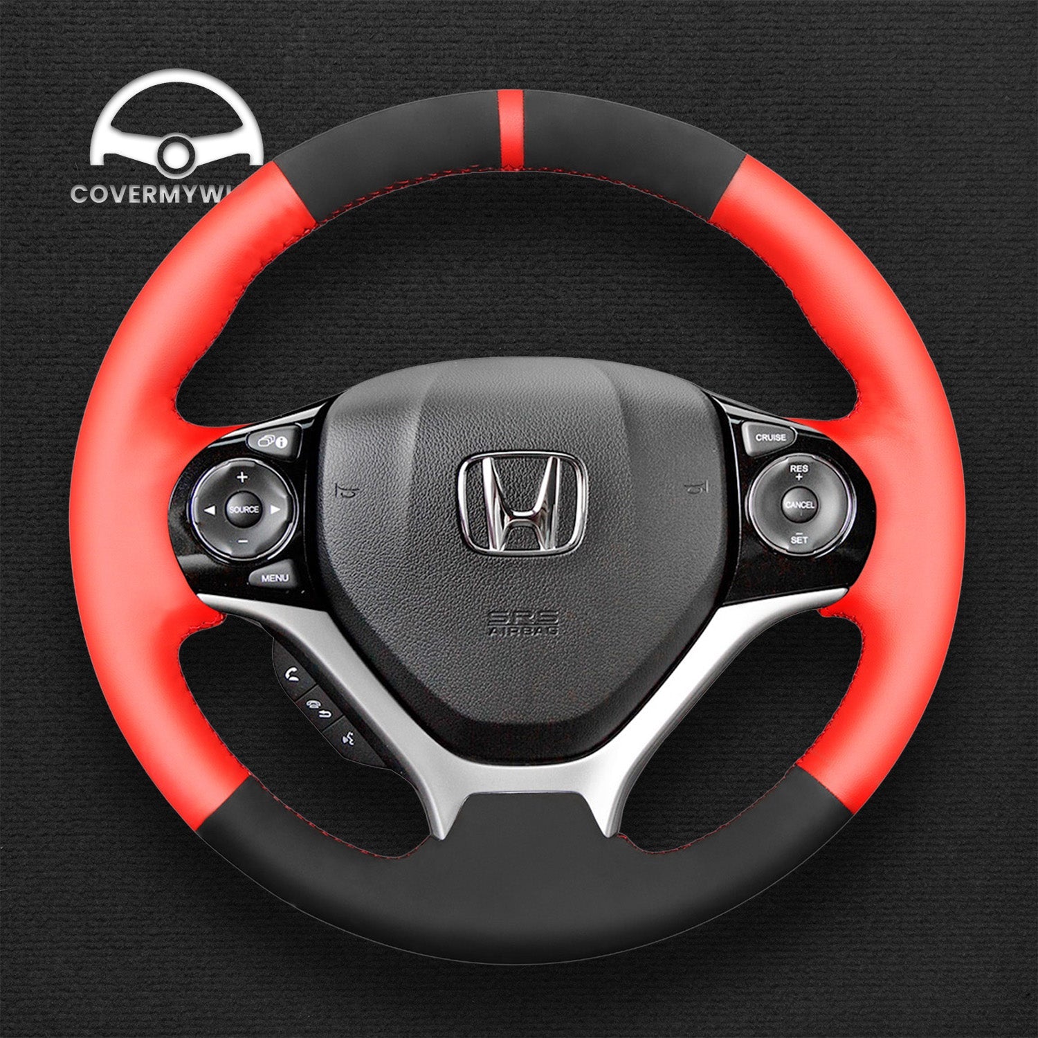 Steering Wheel Cover for Honda Civic 9 2012-2015 Cover My Wheel