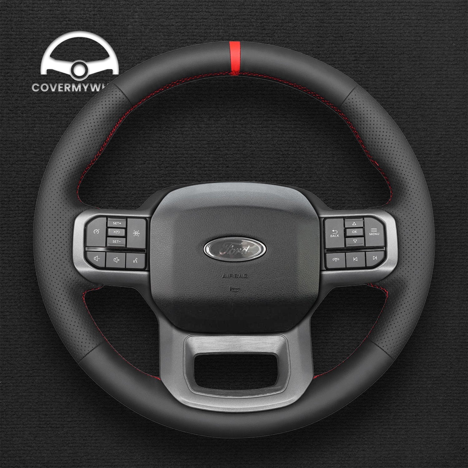 Steering Wheel Cover for Ford F-150 F-350 F-450 Expedition 2021-2023 Cover My Wheel