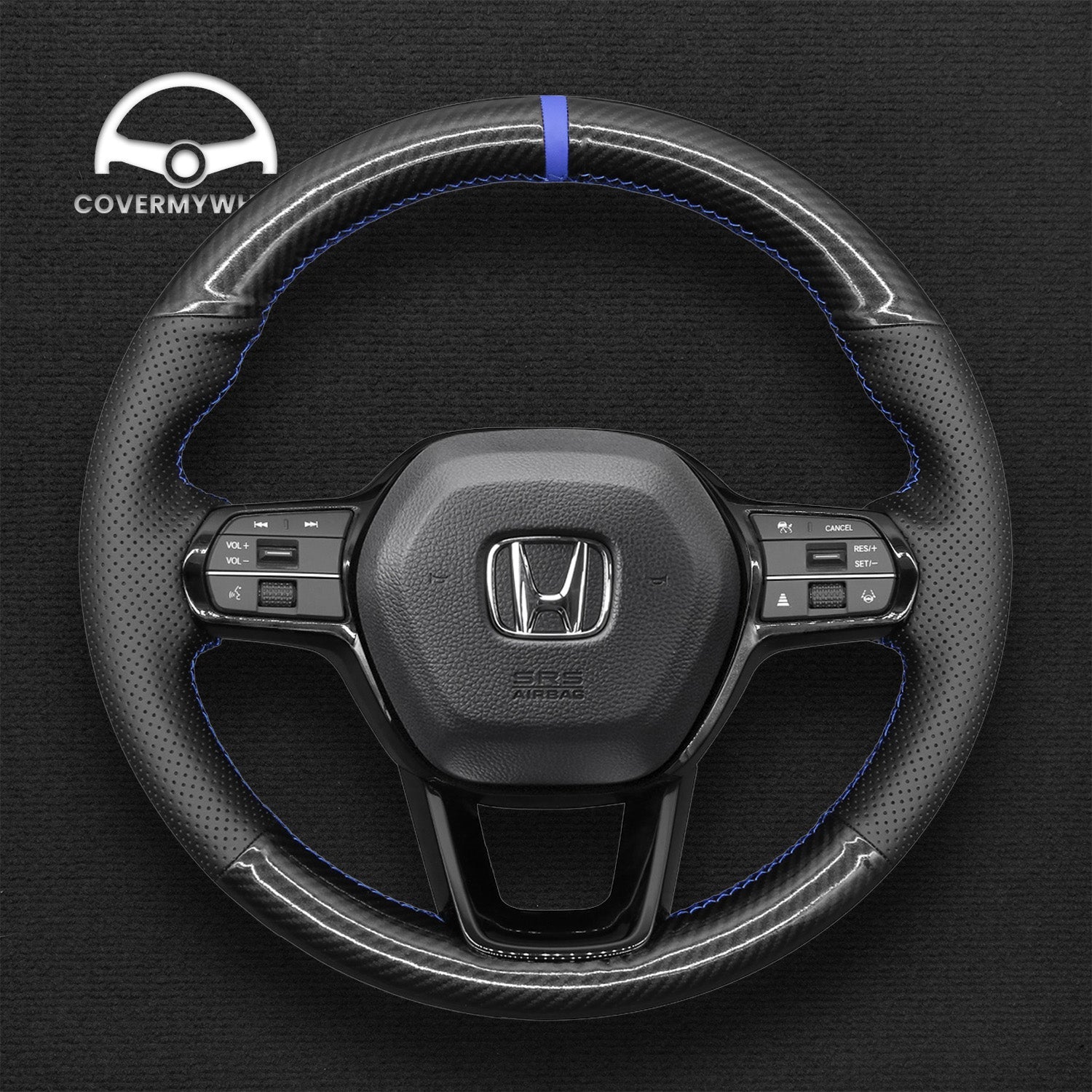 Steering Wheel Cover for Honda Civic 11 HRV Accord 2022 -2024 Cover My Wheel