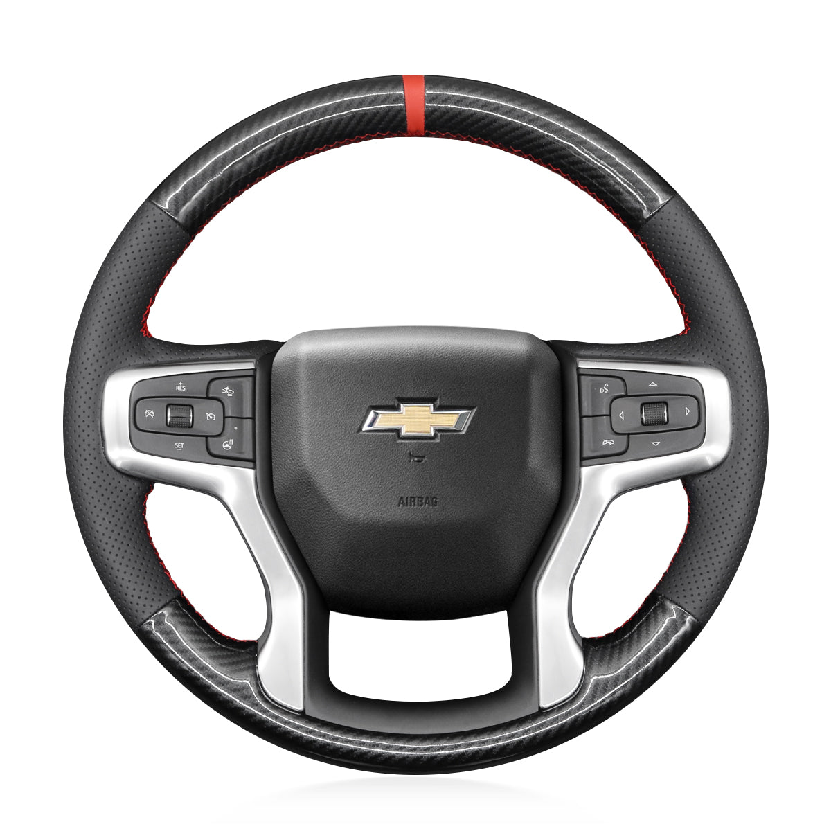 Steering Wheel Cover for Chevrolet Silverado, Blazer, Suburban & Tahoe (2019–2024) Cover My Wheel