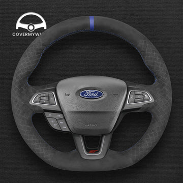 Steering Wheel Cover for Ford Focus (RS ST ST-Line) Kuga (ST-Line) Ecosport (ST-Line)
