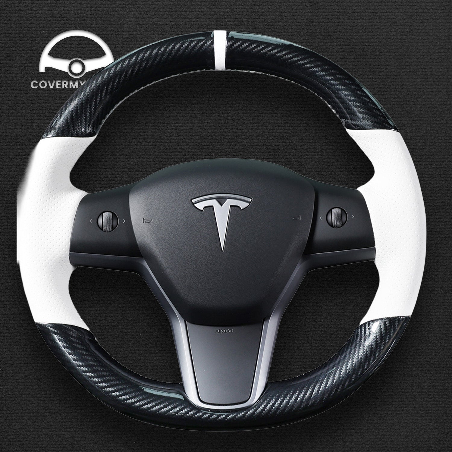 Steering Wheel Cover for Tesla Model 3 Model Y 2017–2023 Cover My Wheel