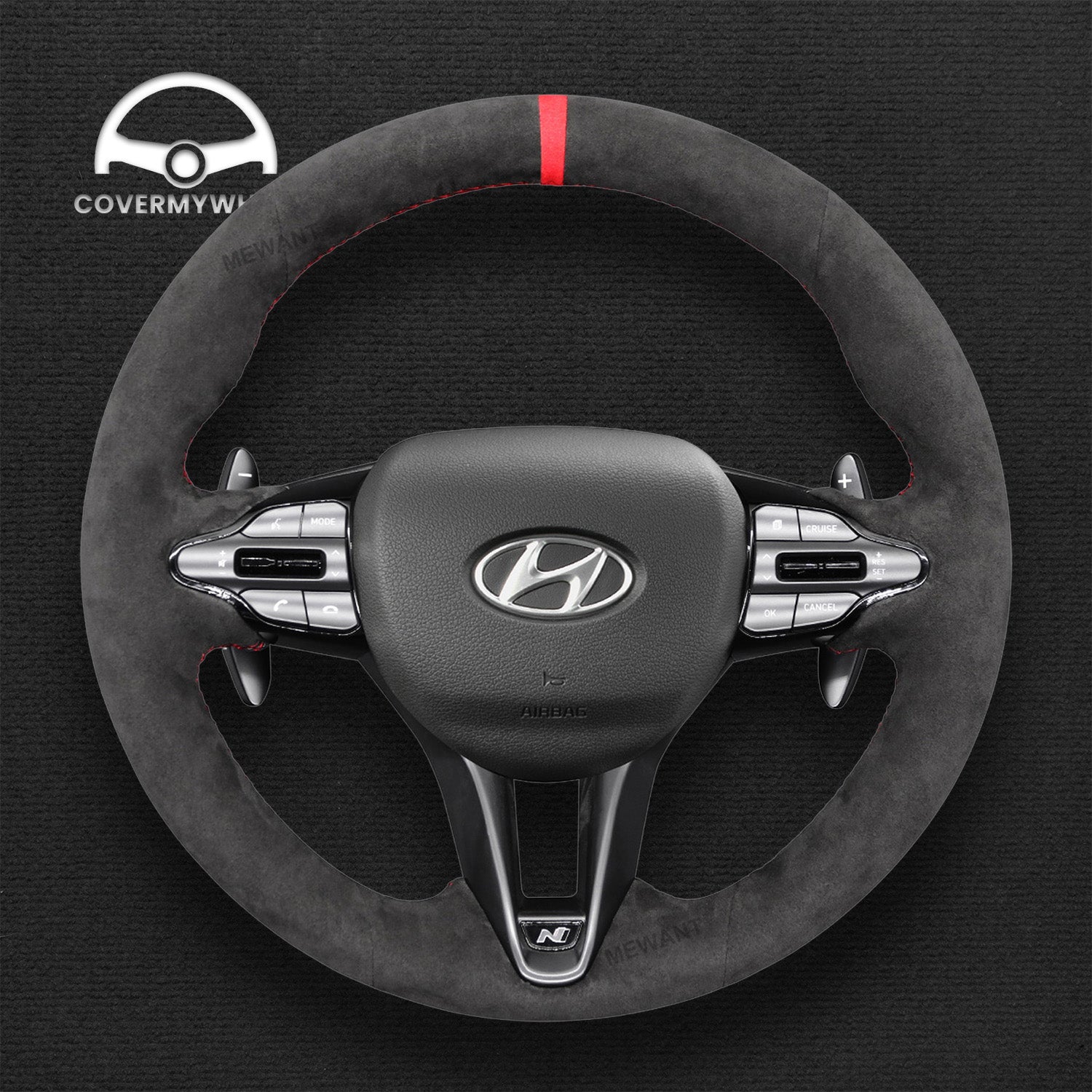 Steering Wheel Cover for Hyundai Veloster N 2019-2021  i30 N 2017-2020