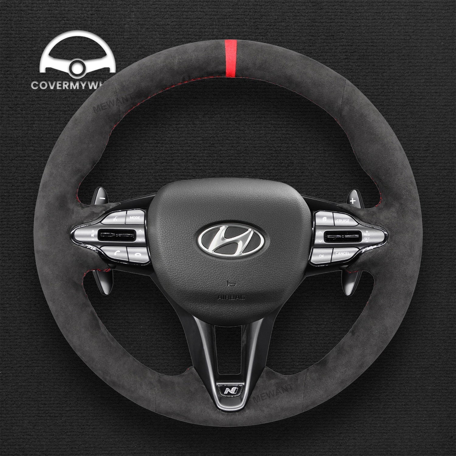 Steering Wheel Cover for Hyundai Veloster N 2019-2021  i30 N 2017-2020 Cover My Wheel
