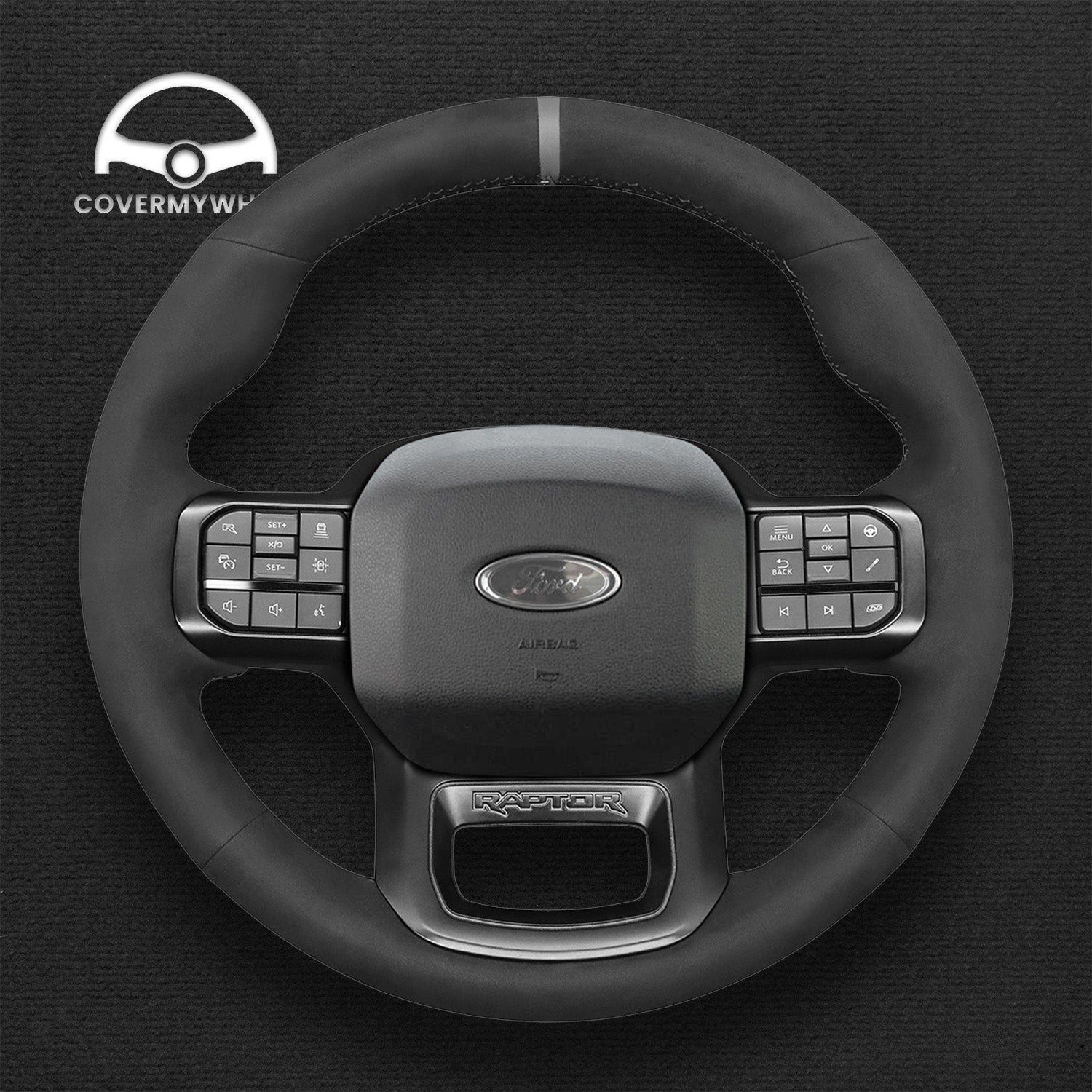 Steering Wheel Cover for Ford F150 F-150 F-250 (Raptor) 2021-2023 Cover My Wheel
