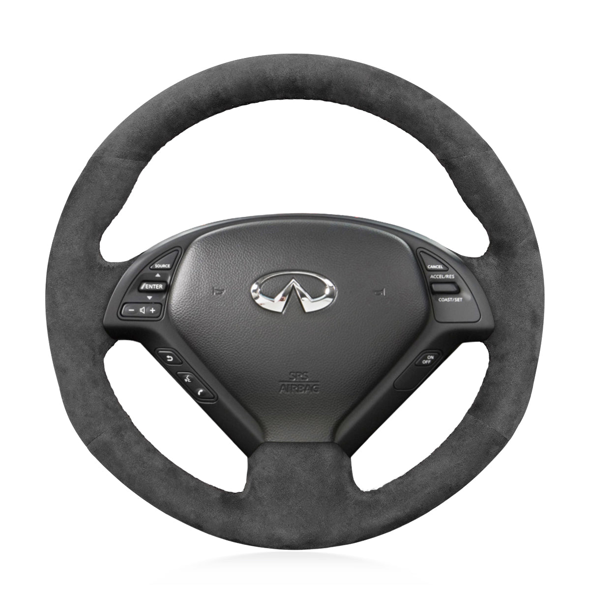 Steering Wheel Cover for Infiniti EX35 EX37 G25 G35 G37 Q40 Q60 2003-2015 Cover My Wheel