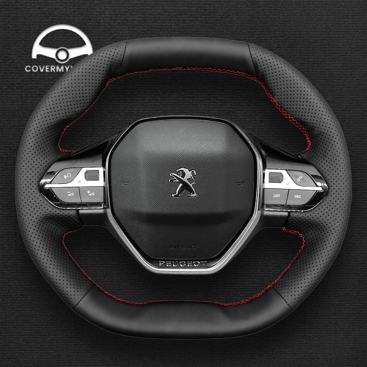Steering Wheel Cover for Peugeot 3008 2017 Cover My Wheel