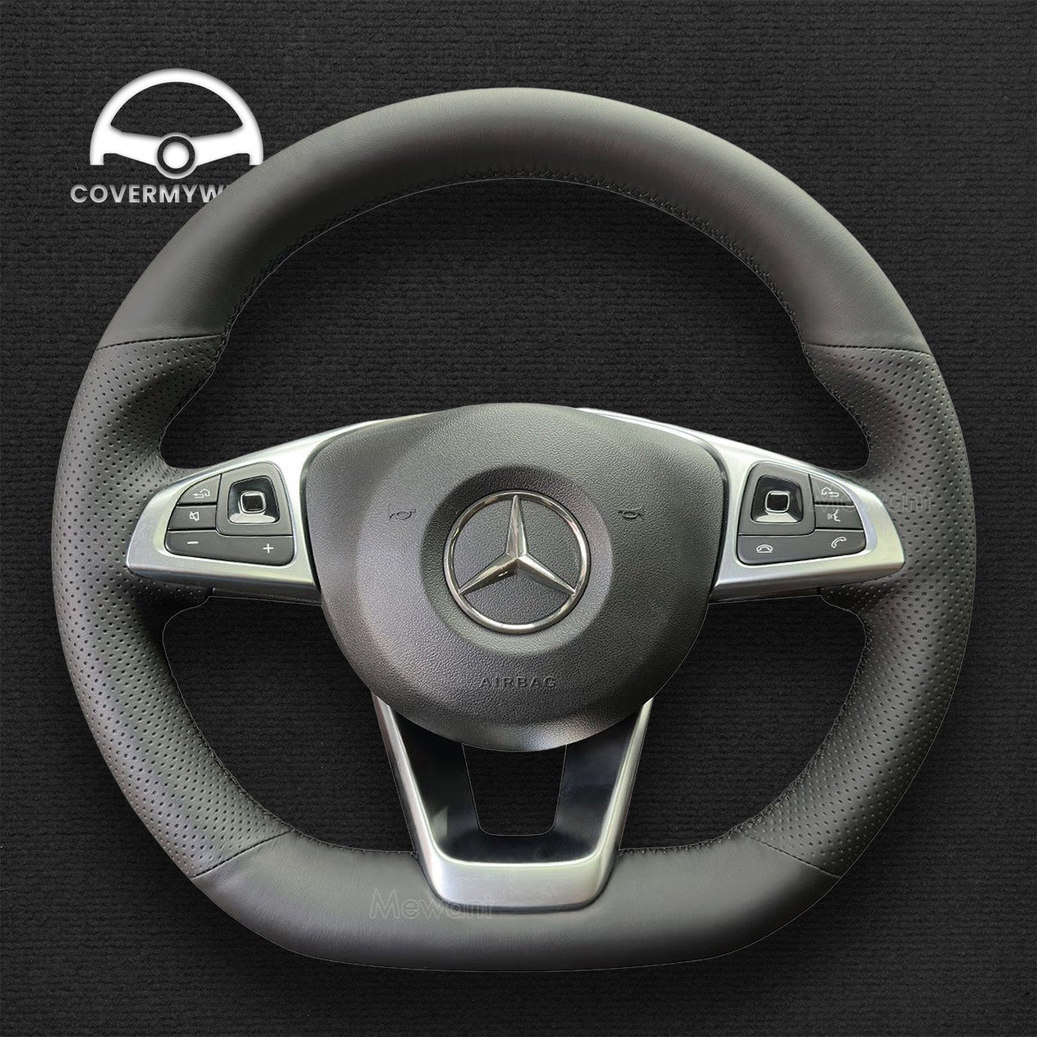 Steering Wheel Cover for Mercedes W205 C117 W213 W166 W222 Cover My Wheel