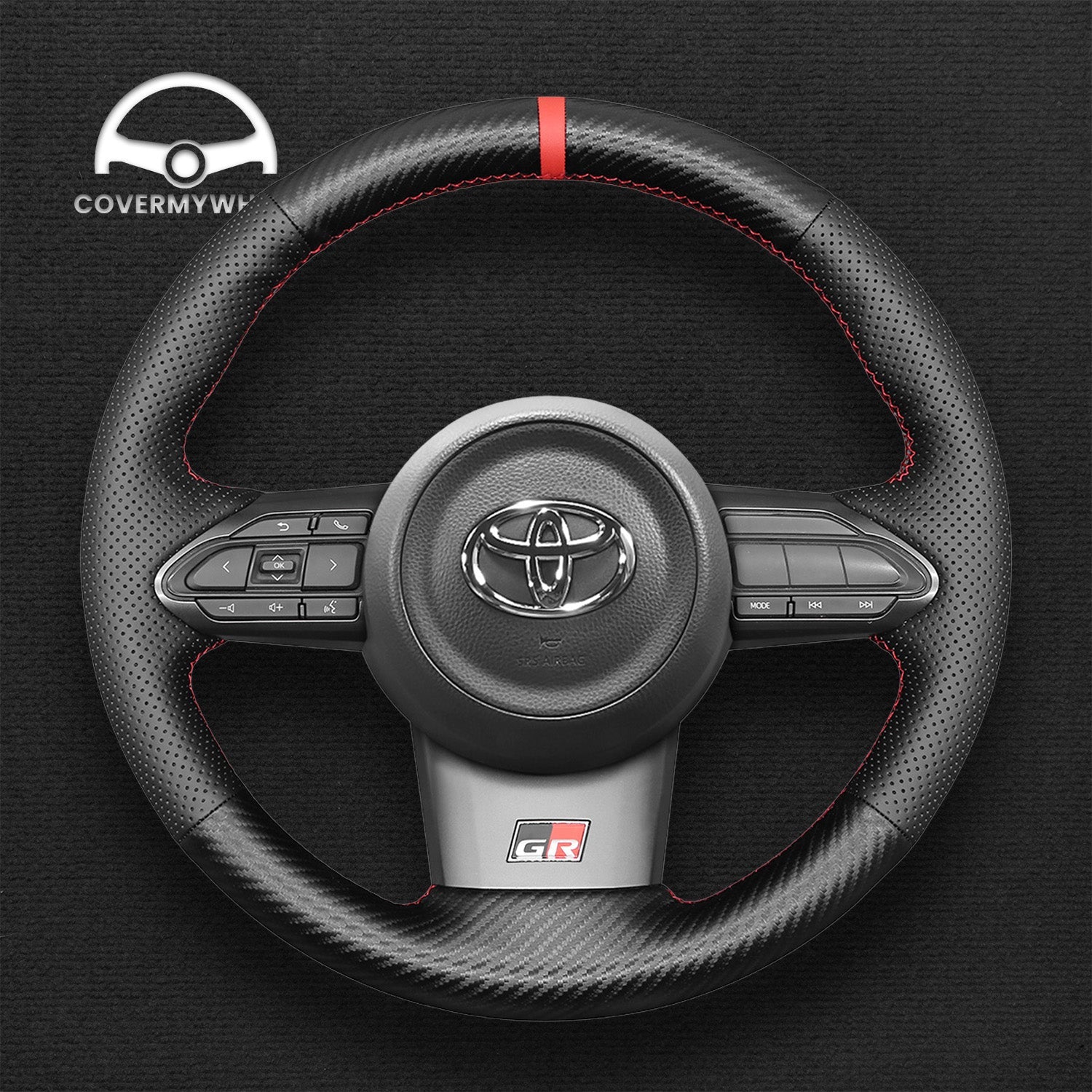 Steering Wheel Cover for Toyota Yaris GR 2020-2024 Cover My Wheel