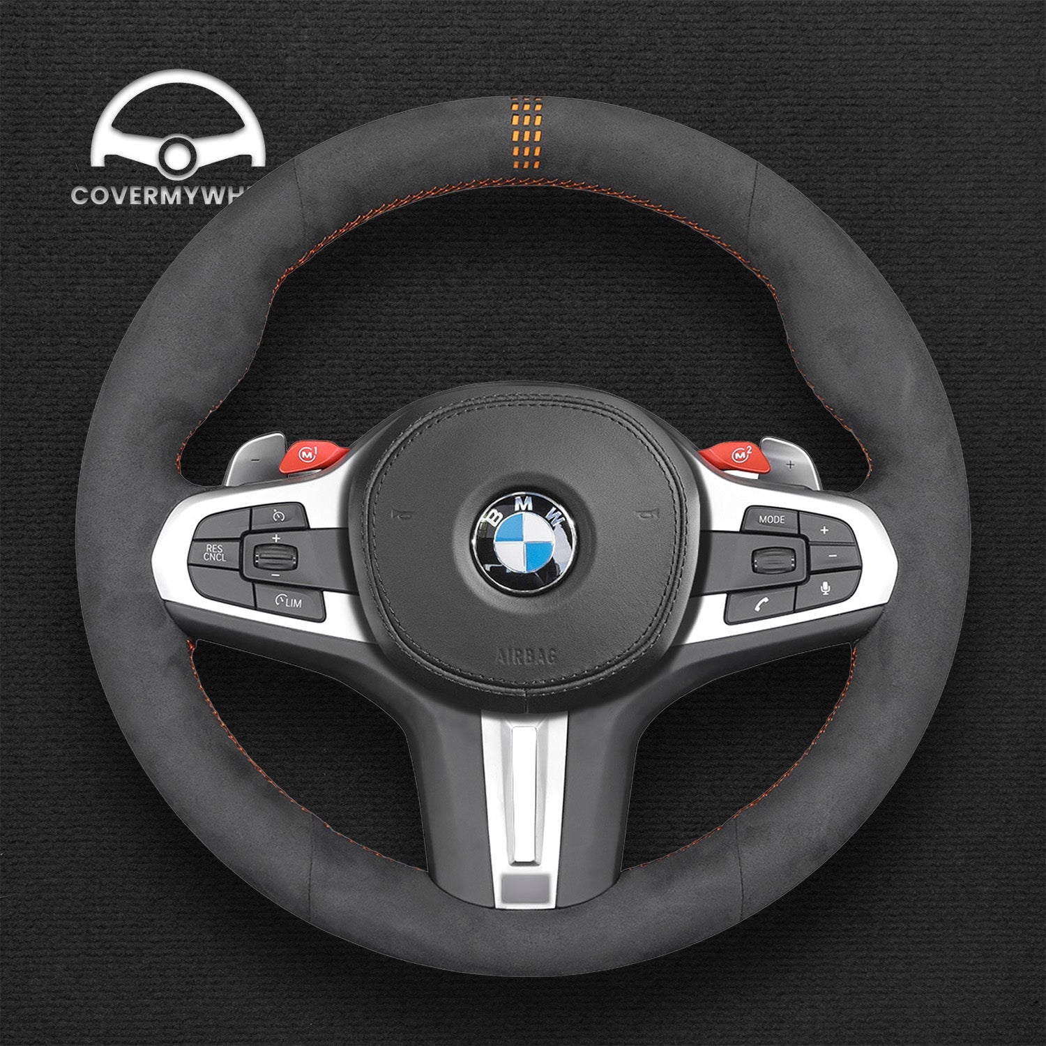 Steering Wheel Cover for BMW M2 M3 M4 M5 M8 X3M X4M X5M X6M XM Cover My Wheel
