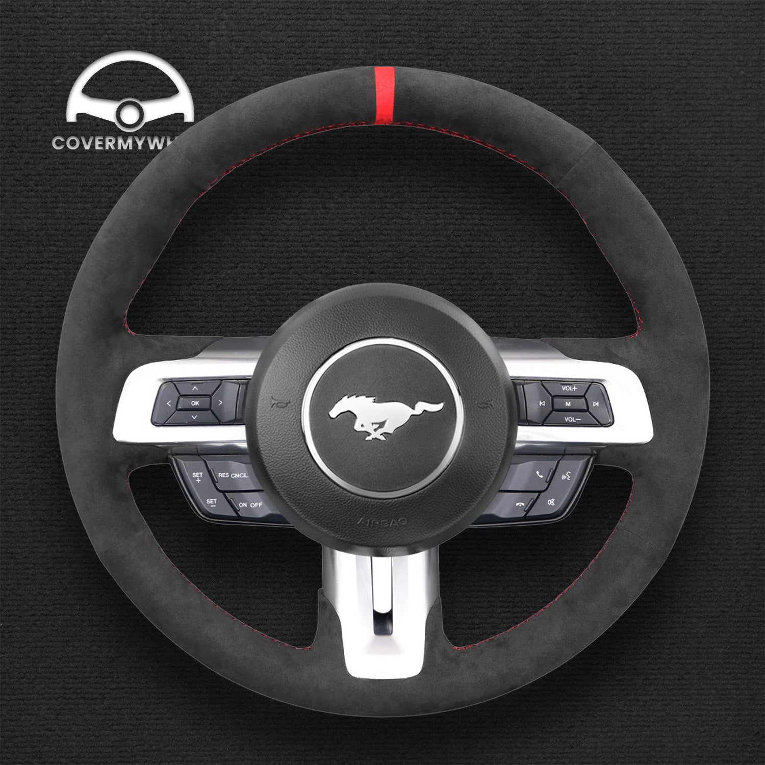 Steering Wheel Cover for Ford Mustang 2015-2020