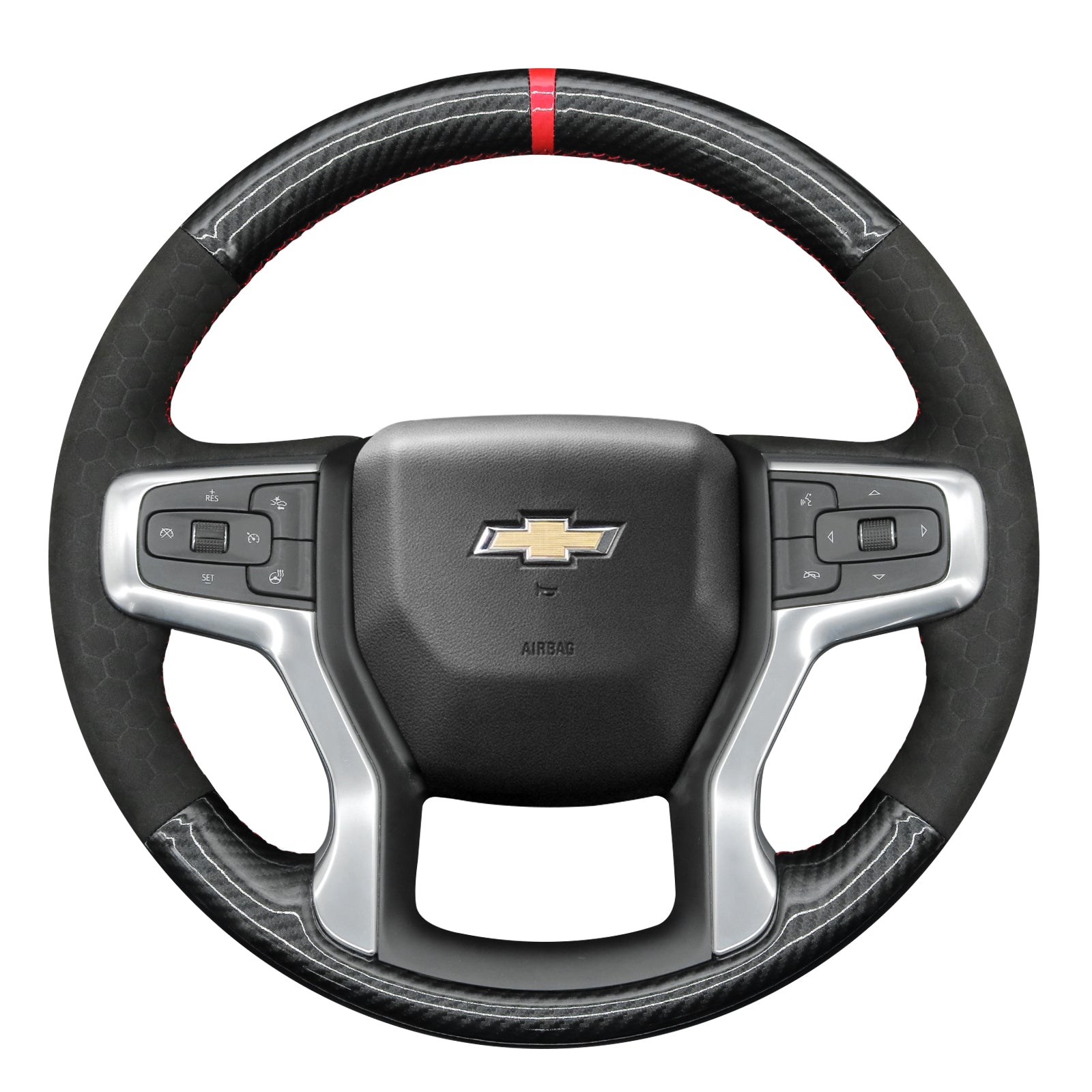 Steering Wheel Cover for Chevrolet Silverado, Blazer, Suburban & Tahoe (2019–2024) Cover My Wheel