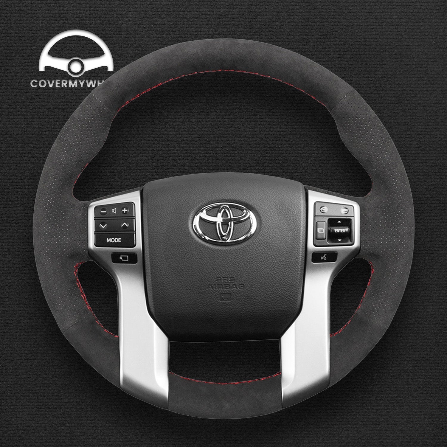 Steering Wheel Cover for Toyota Land Cruiser Prado Land Cruiser Tacoma Tundra Sequoia 2009-2020 Cover My Wheel