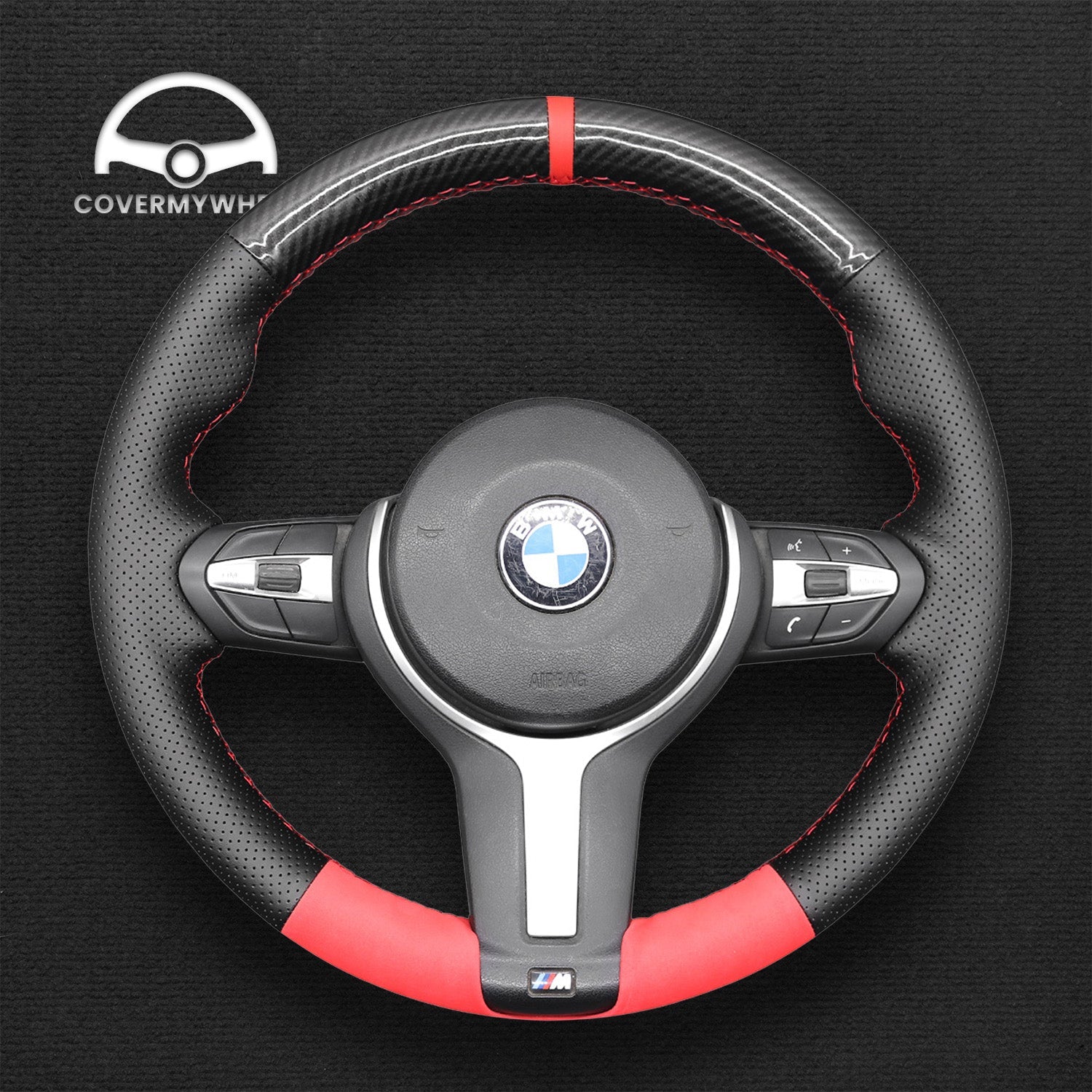 Steering Wheel Cover for BMW F22 F23 F30 F32 F34 F10 F80 F82 F87 F07 X3 X4 X5 X6 Cover My Wheel