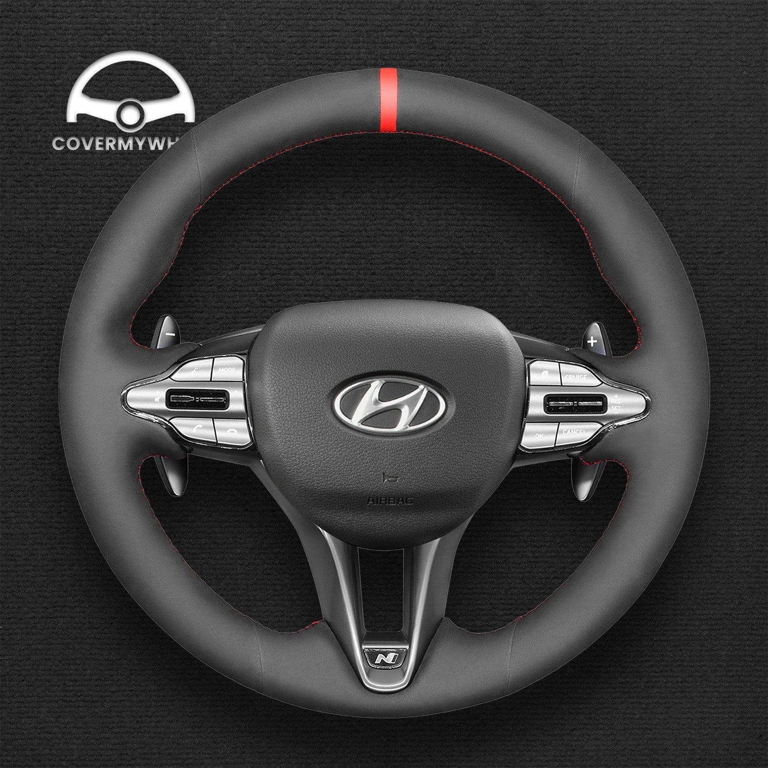 Steering Wheel Cover for Hyundai Veloster N 2019-2021  i30 N 2017-2020 Cover My Wheel