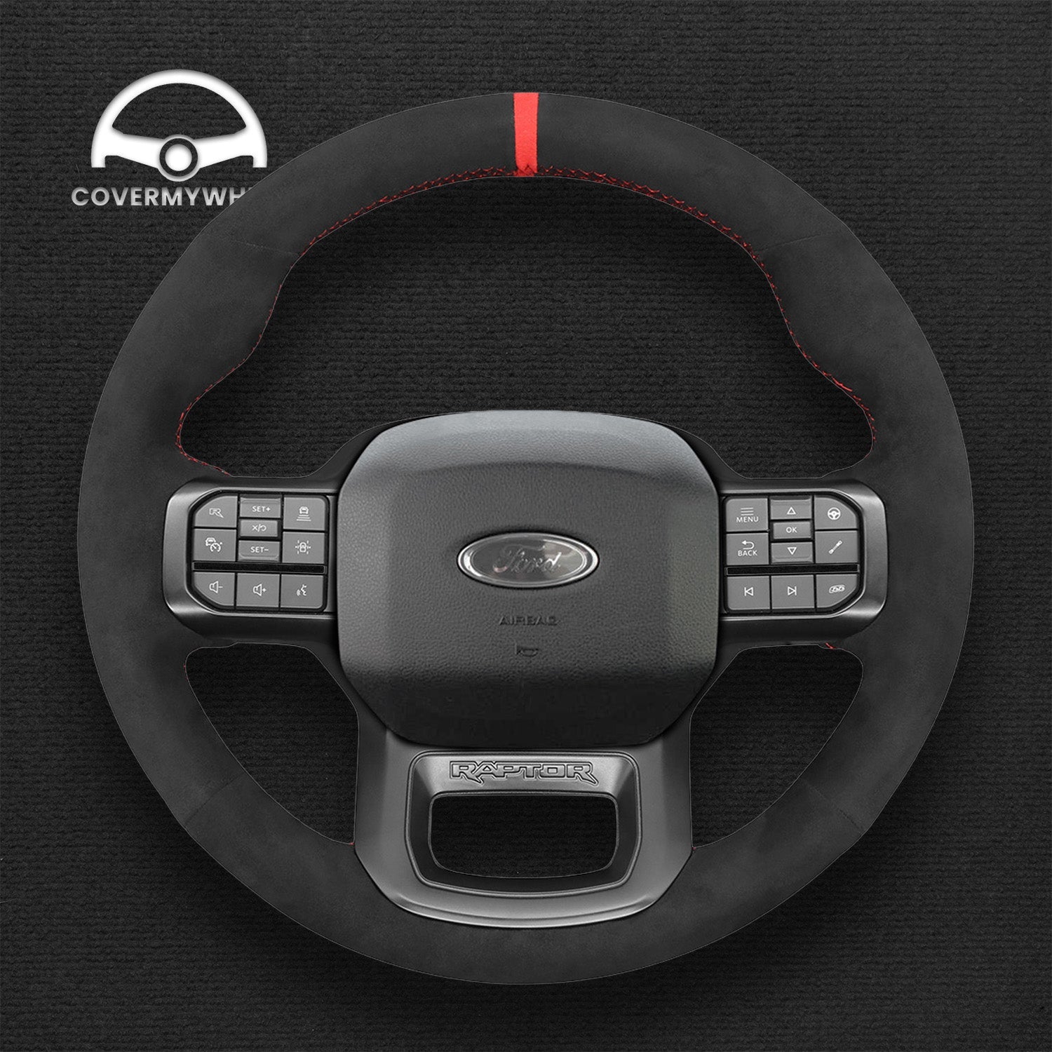 Steering Wheel Cover for Ford F150 F-150 F-250 (Raptor) 2021-2023 Cover My Wheel
