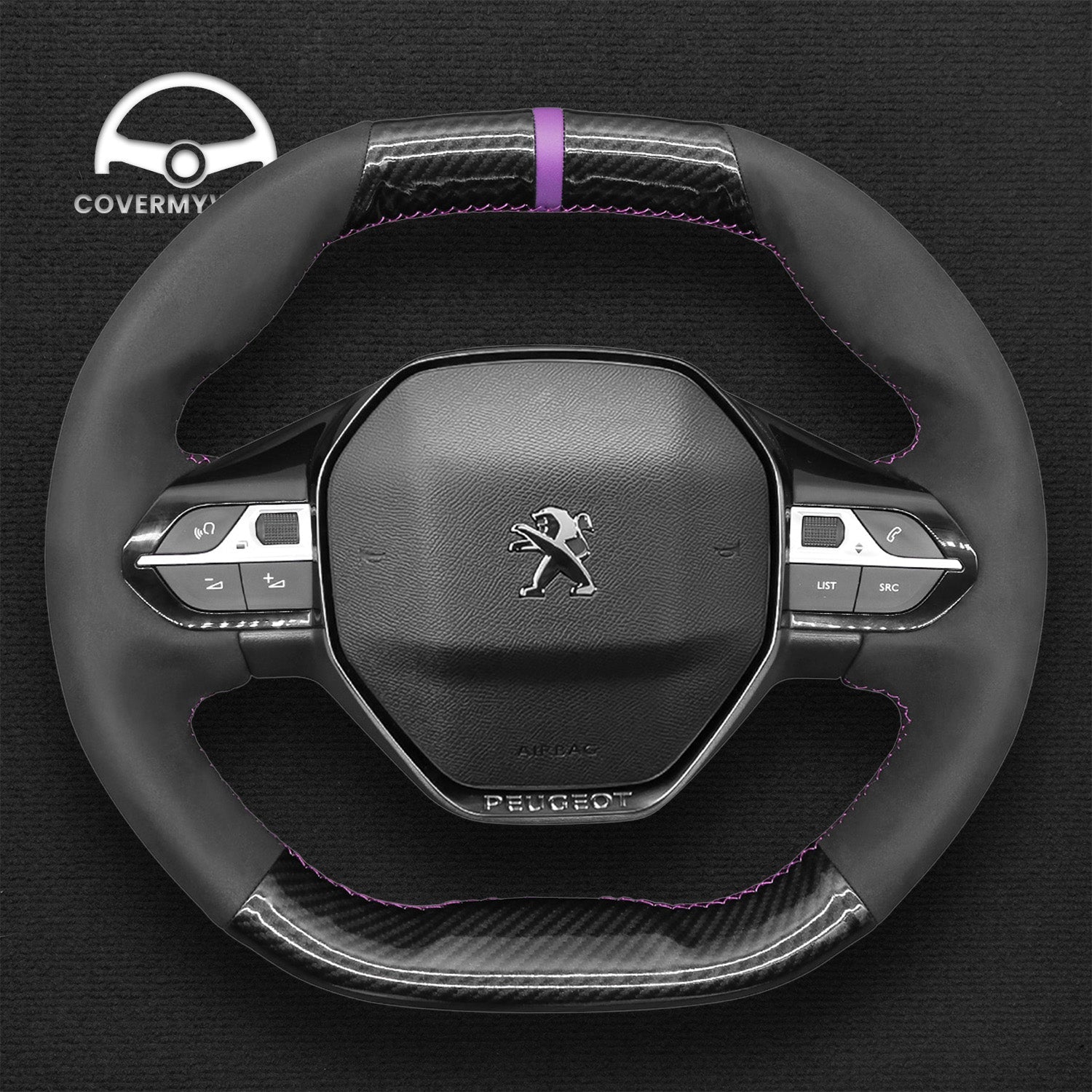 Steering Wheel Cover for Peugeot 3008 2017 Cover My Wheel