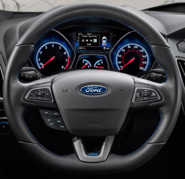 Steering Wheel Cover for Ford Focus (RS ST ST-Line) Kuga (ST-Line) Ecosport (ST-Line) Cover My Wheel