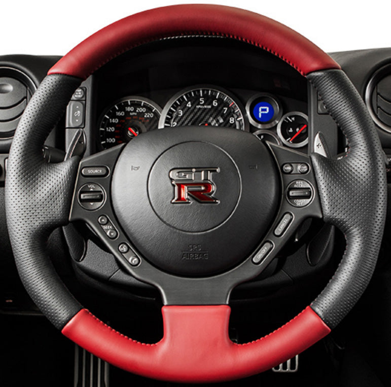 Steering Wheel Cover for Nissan GTR GT-R (Nismo) 2008-2016 Cover My Wheel