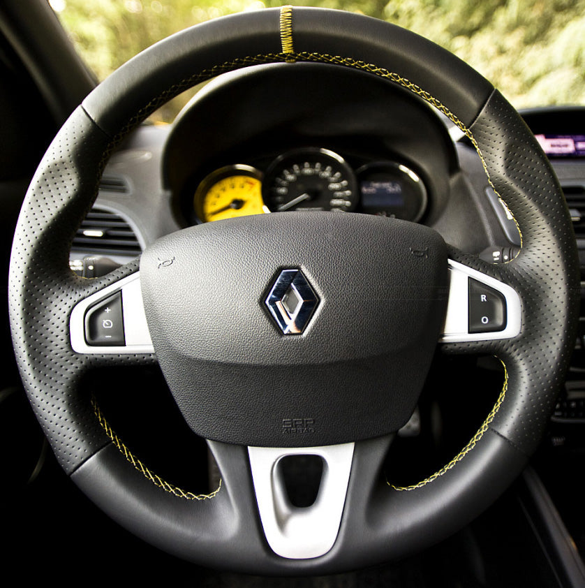 Steering Wheel Cover for Renault Mégane III Coupé RS 2010–2016 Cover My Wheel