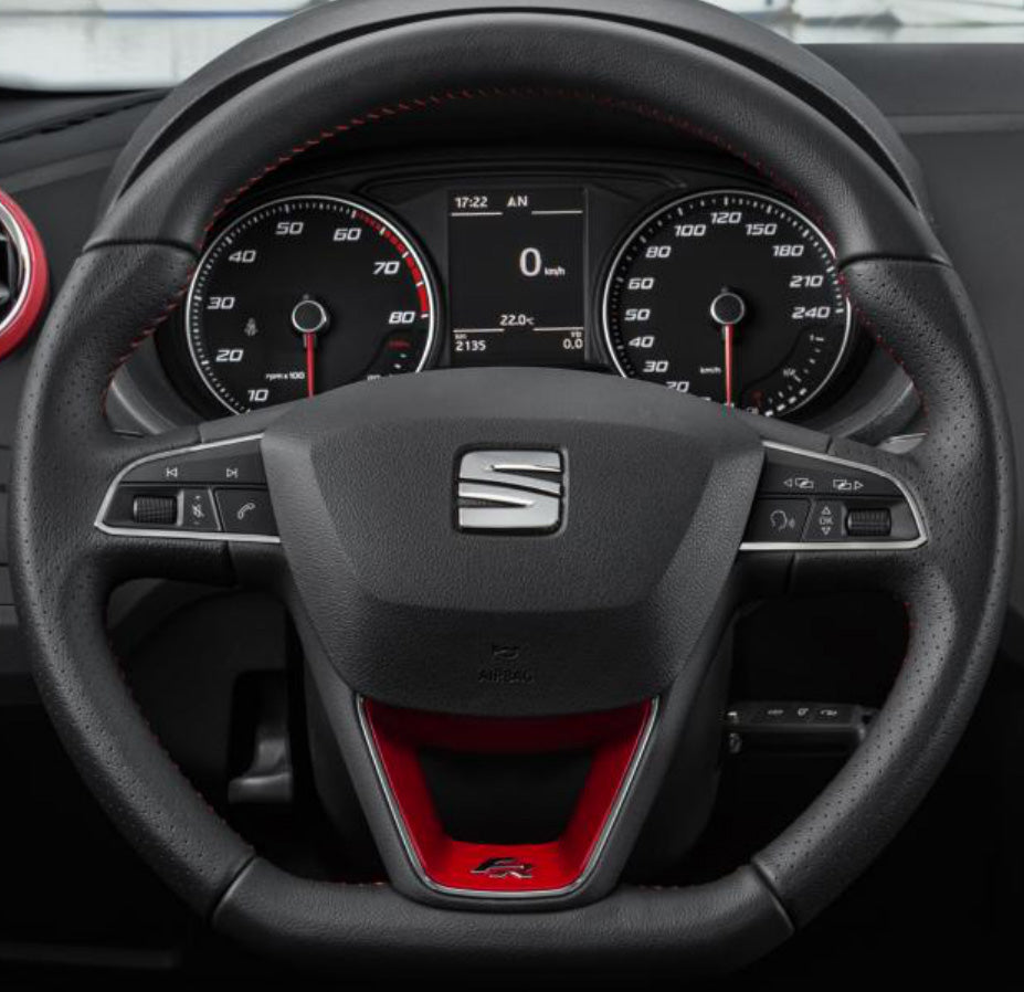 Steering Wheel Cover for SEAT Leon Ibiza Toledo Alhambra Arona Ateca (FR / CUPRA) 2013–2020 Cover My Wheel