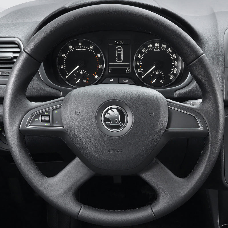 Steering Wheel Cover for Skoda Citigo Fabia Rapid Roomster Octavia Superb 2012–2015 Cover My Wheel