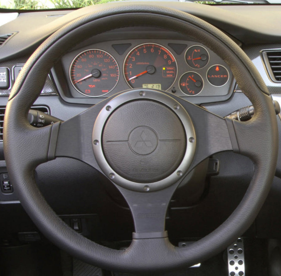 Steering Wheel Cover for Mitsubishi Lancer Evolution VIII IX 2003–2007 Cover My Wheel