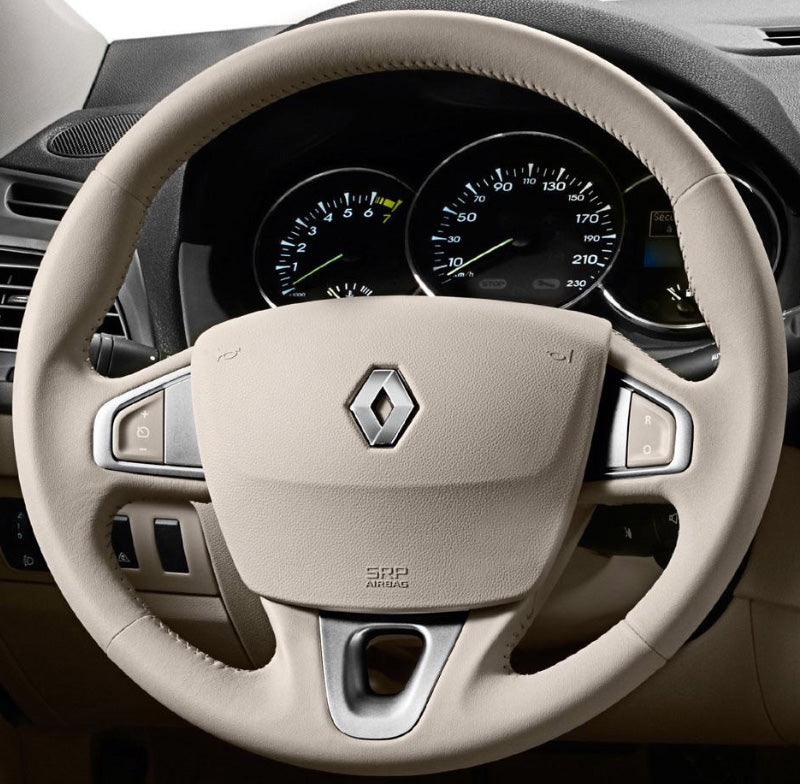 Steering Wheel Cover for Renault Mégane III 2008–2016 Scénic III 2009–2016 Kangoo II 2014–2020 Fluence 2009–2015 Cover My Wheel